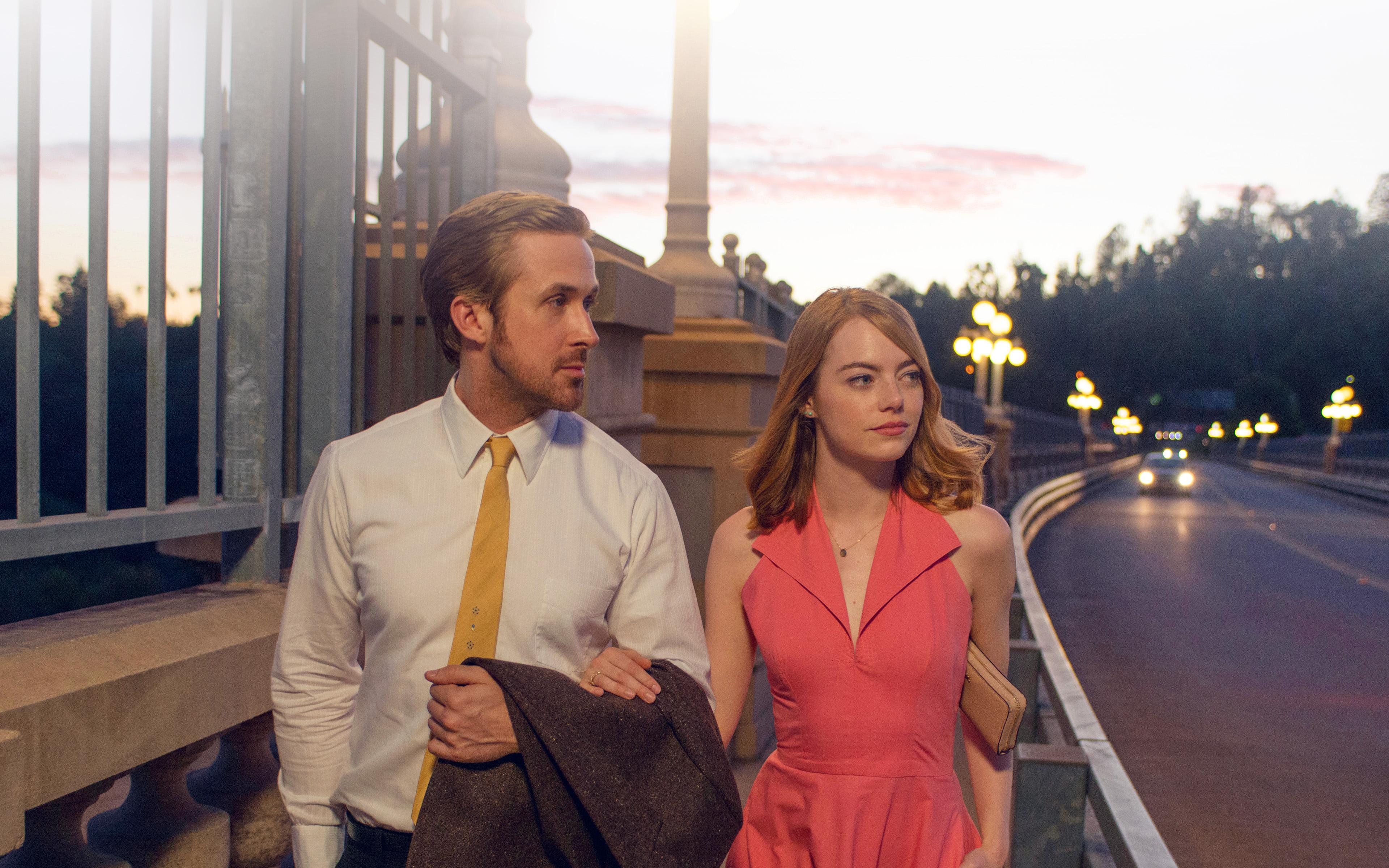 3840x2400 Lalaland Ryan Gosling Emma Stone Red Film Wallpaper