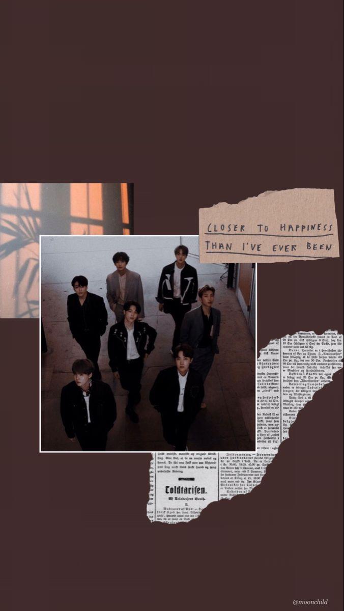 676x1200 bts ot7 aesthetic wallpaper. Brown aesthetic, Aesthetic wallpaper, Aesthetic