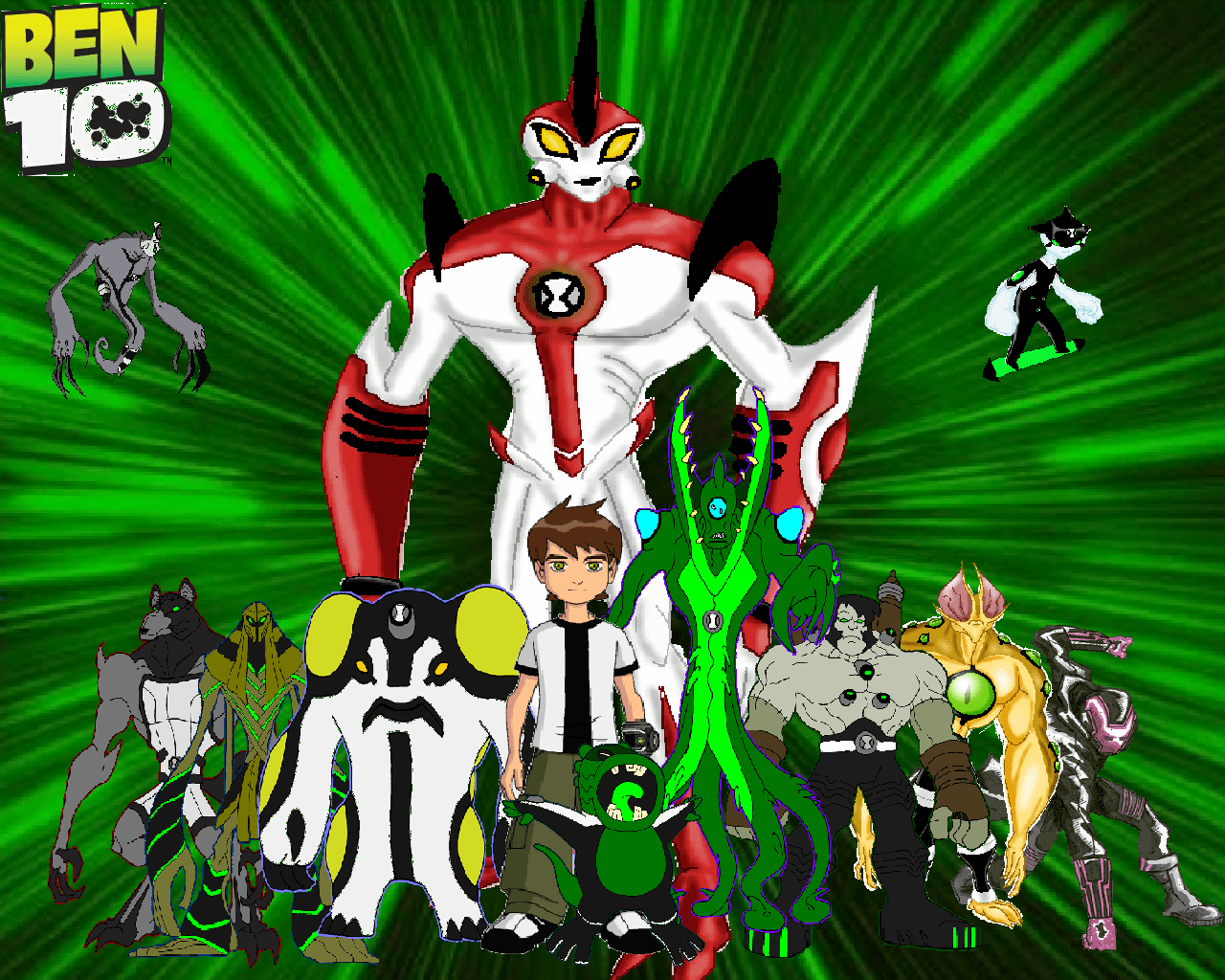 1280x1024 Ben 10 Ultimate Alien HD Wallpaper