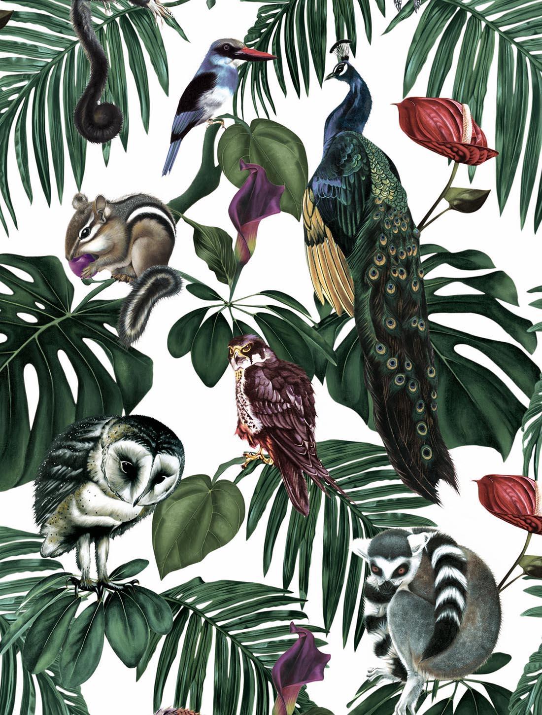 1100x1450 Witch and Watchman. Amazonia Light Luxury Wallpaper