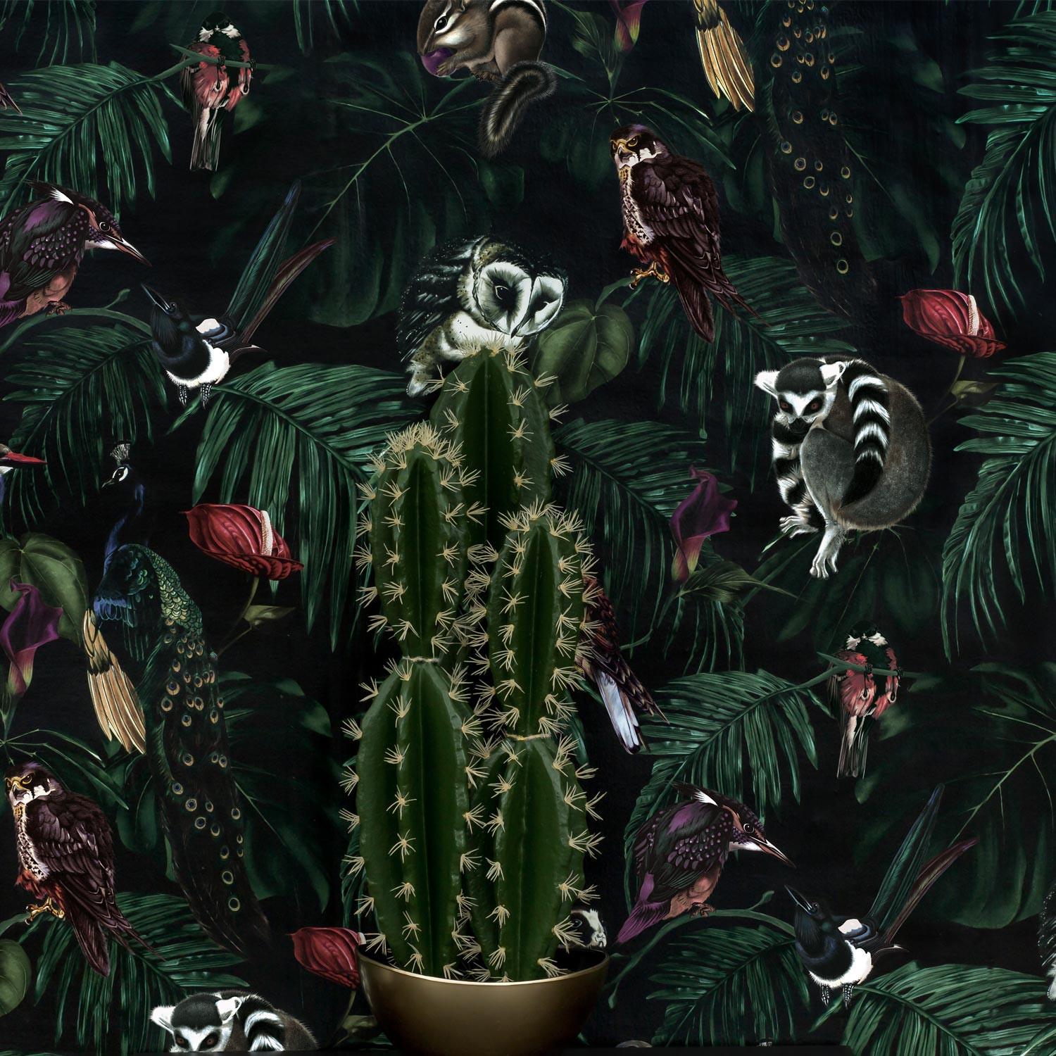 1500x1500 Witch and Watchman Amazonia Dark Wallpaper. Amazonia Collection. beut.co.uk