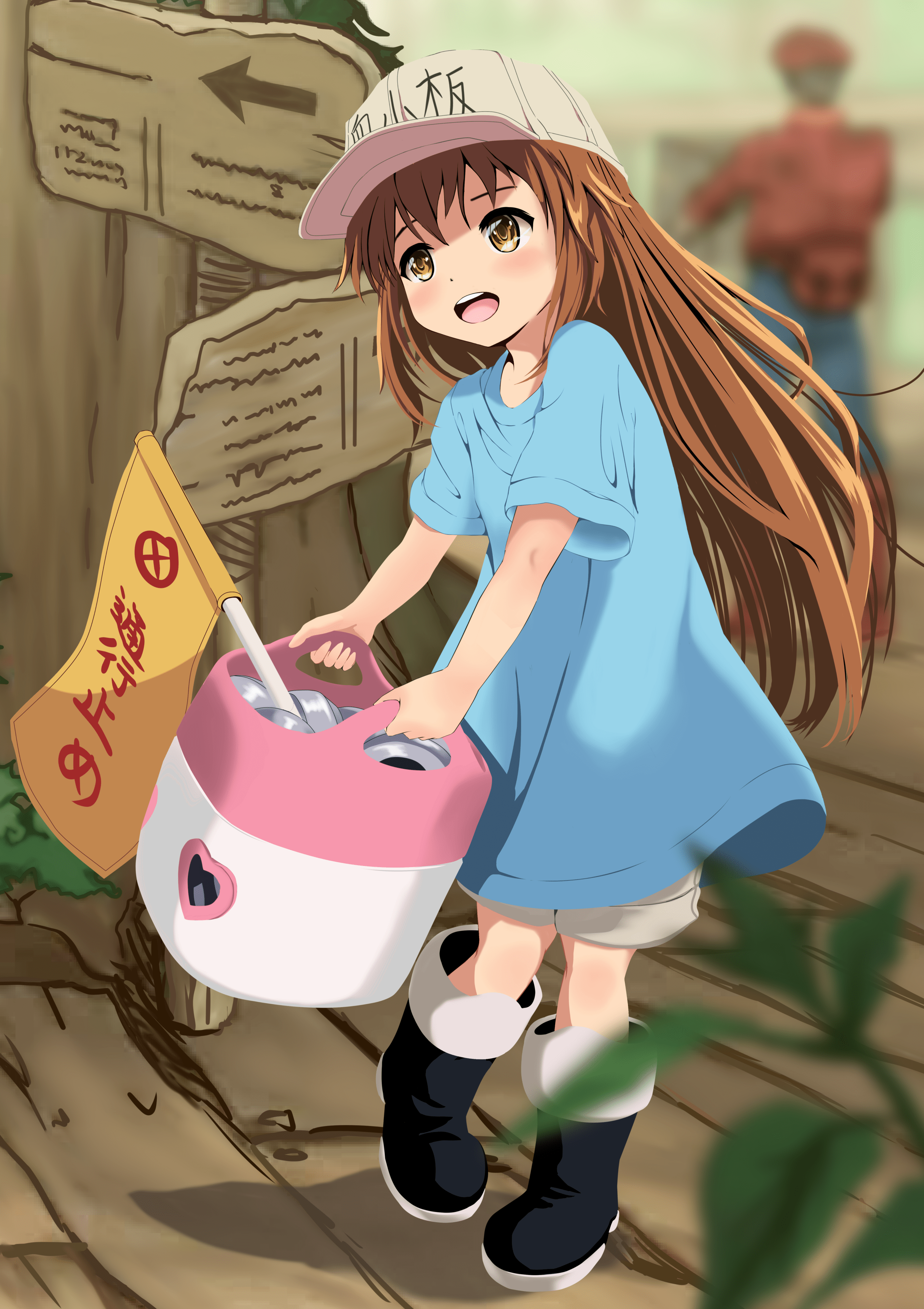 2428x3439 Download 2428x3439 Platelet, Hataraku Saibou Wallpaper