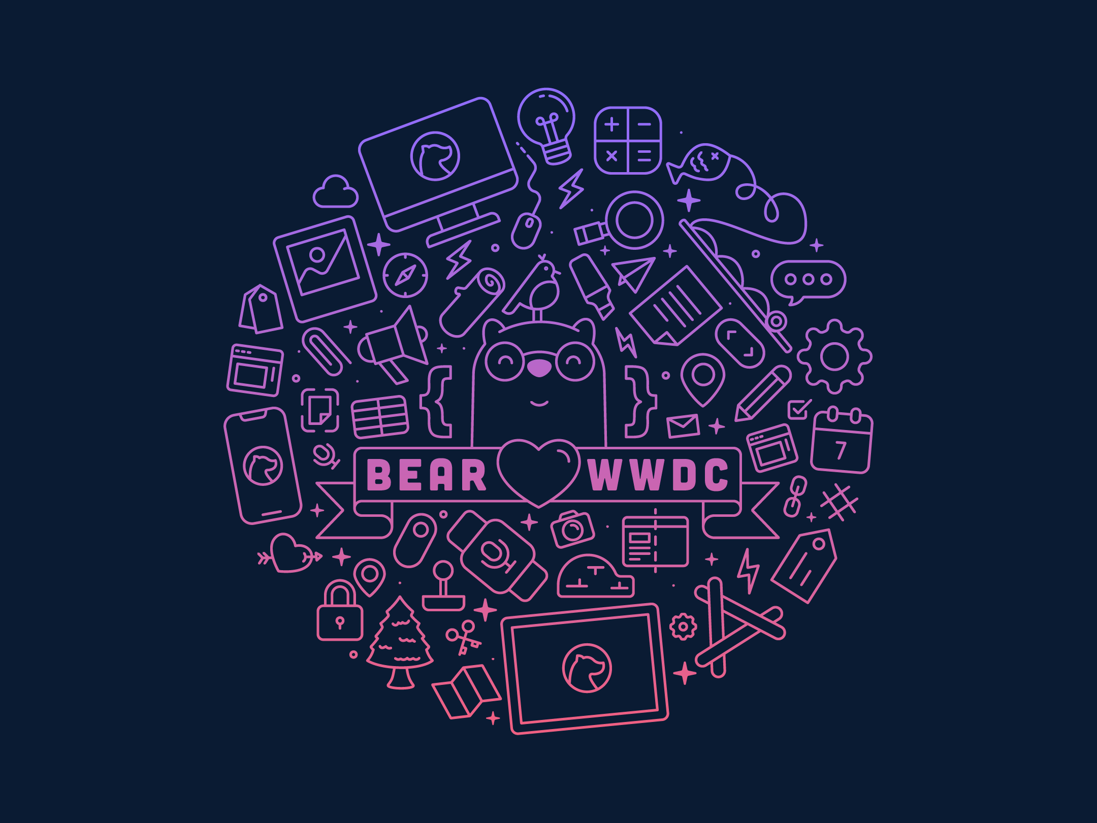2160x1621 Bear Themed Wallpaper for your iPhone, iPad, and Mac