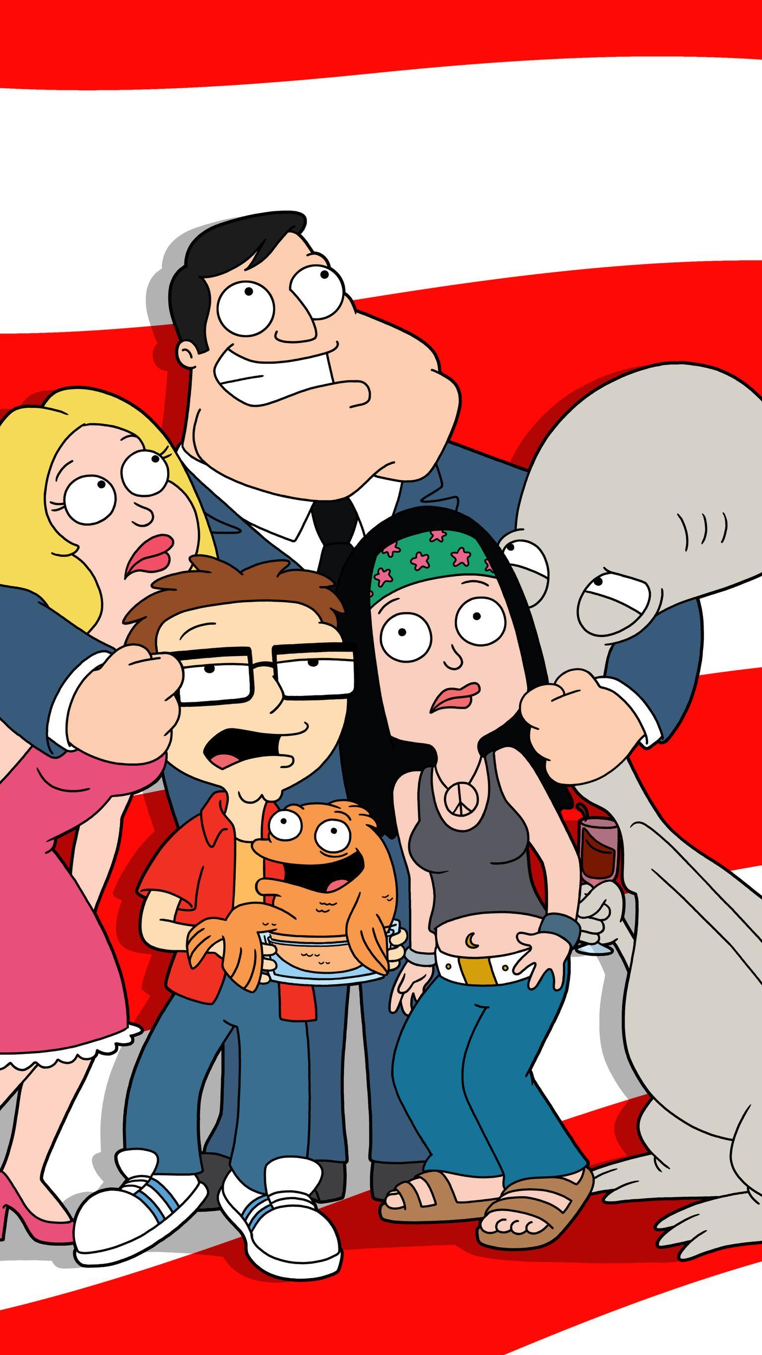 American Dad mobile phone wallpaper OC and link to more in comments  r americandad