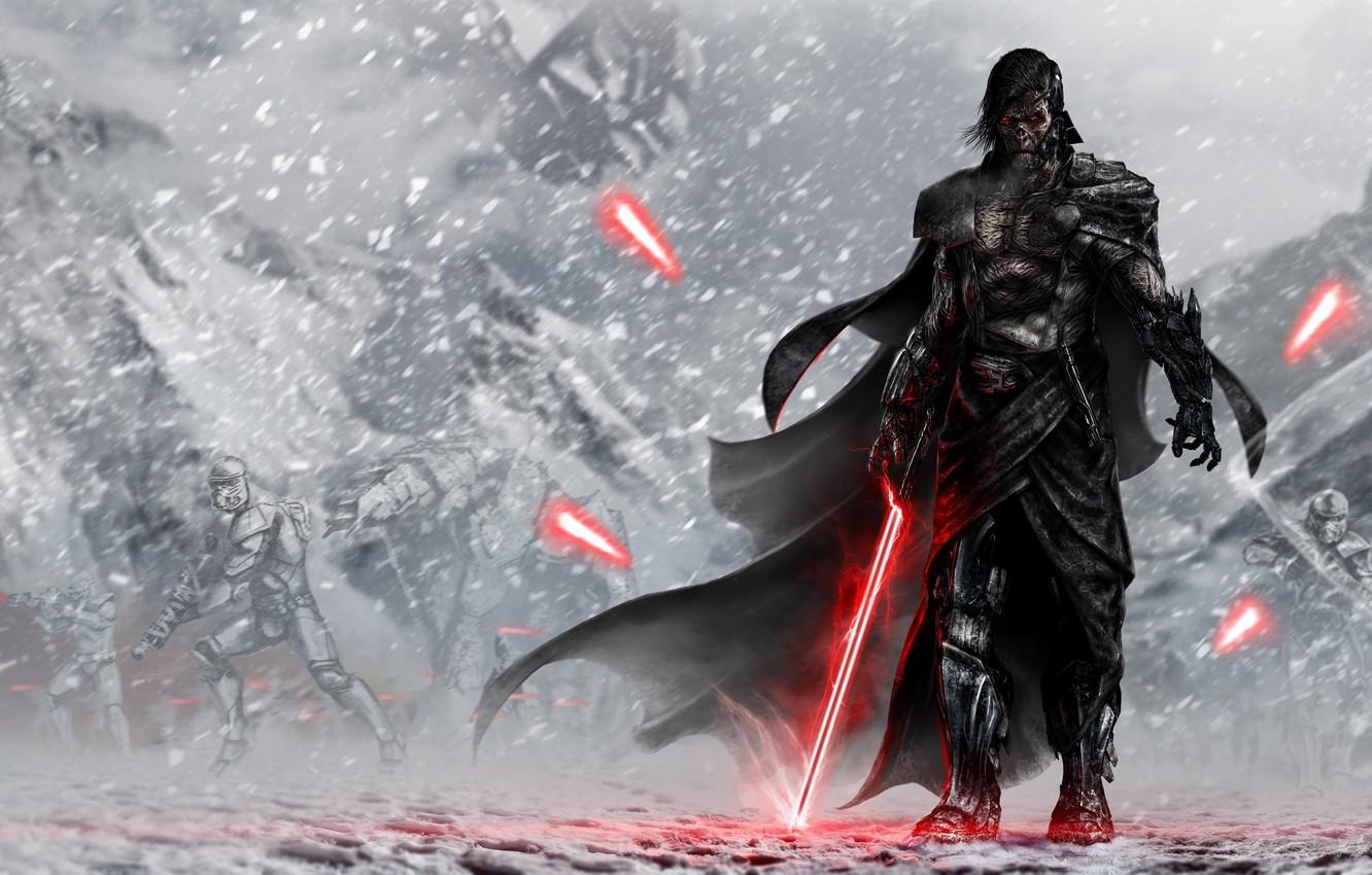 1332x850 Wallpaper star wars, stormtrooper, lightsaber, sith, lord, Star Wars: The Force Awakens, Star wars: the force awakens image for desktop, section фильмы