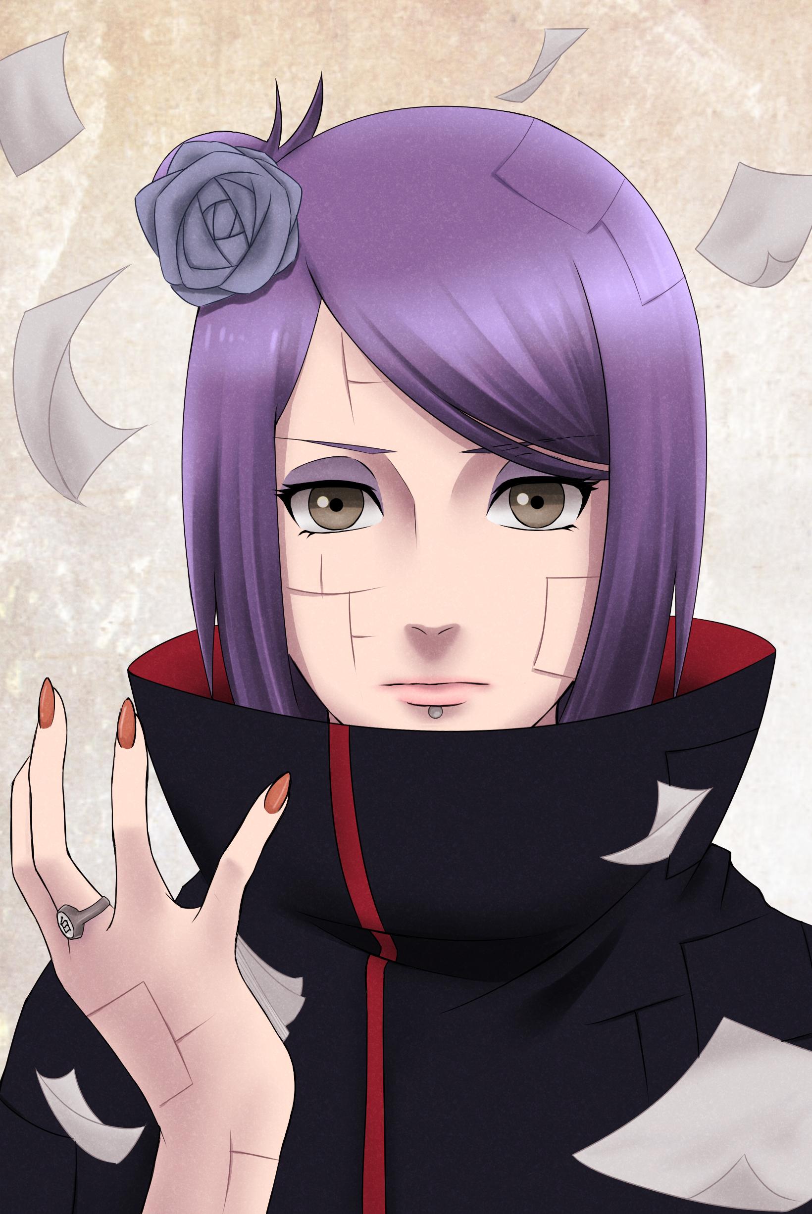 1640x2453 Konan: SHIPPŪDEN Wallpaper Anime Image Board