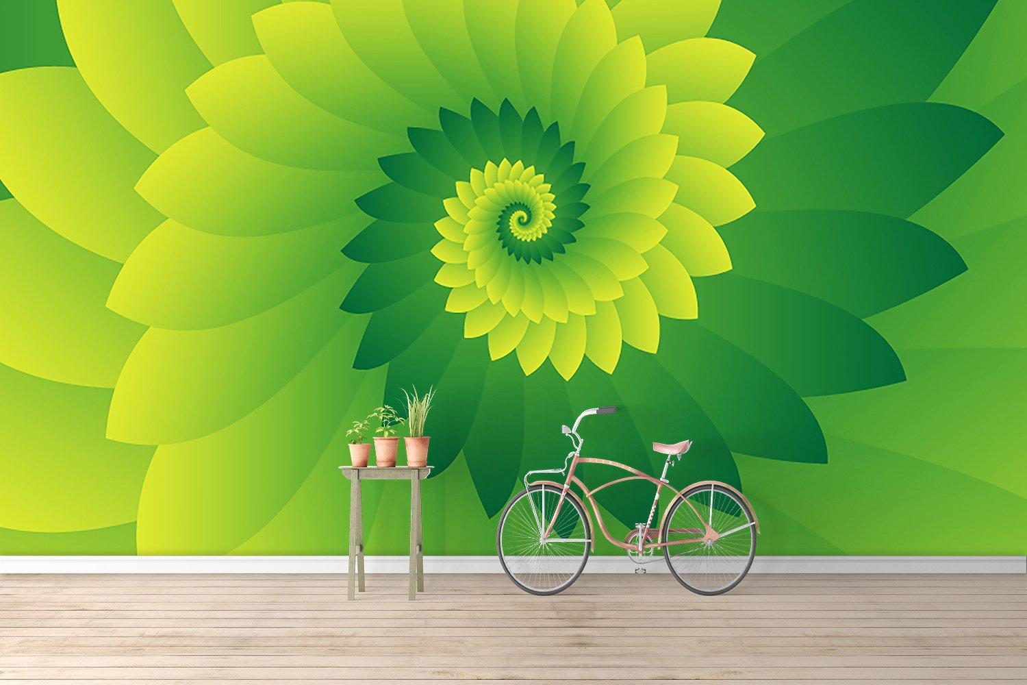 1500x1000 Abstract Digital Green Floral Design Background Wallpaper