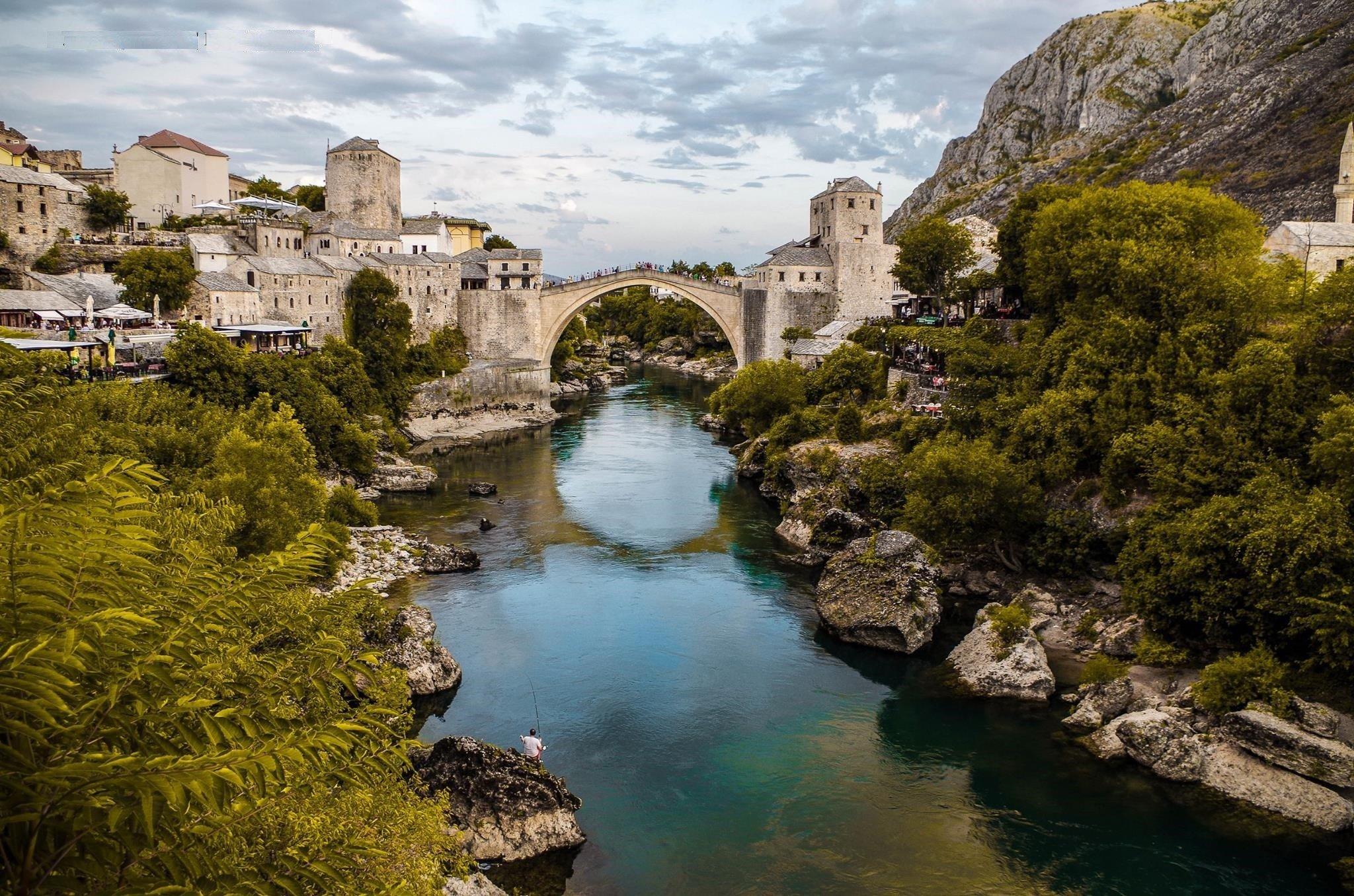 2048x1356 mostar bosnia and herzegovina old bridge photography river neretva stari most wallpaper