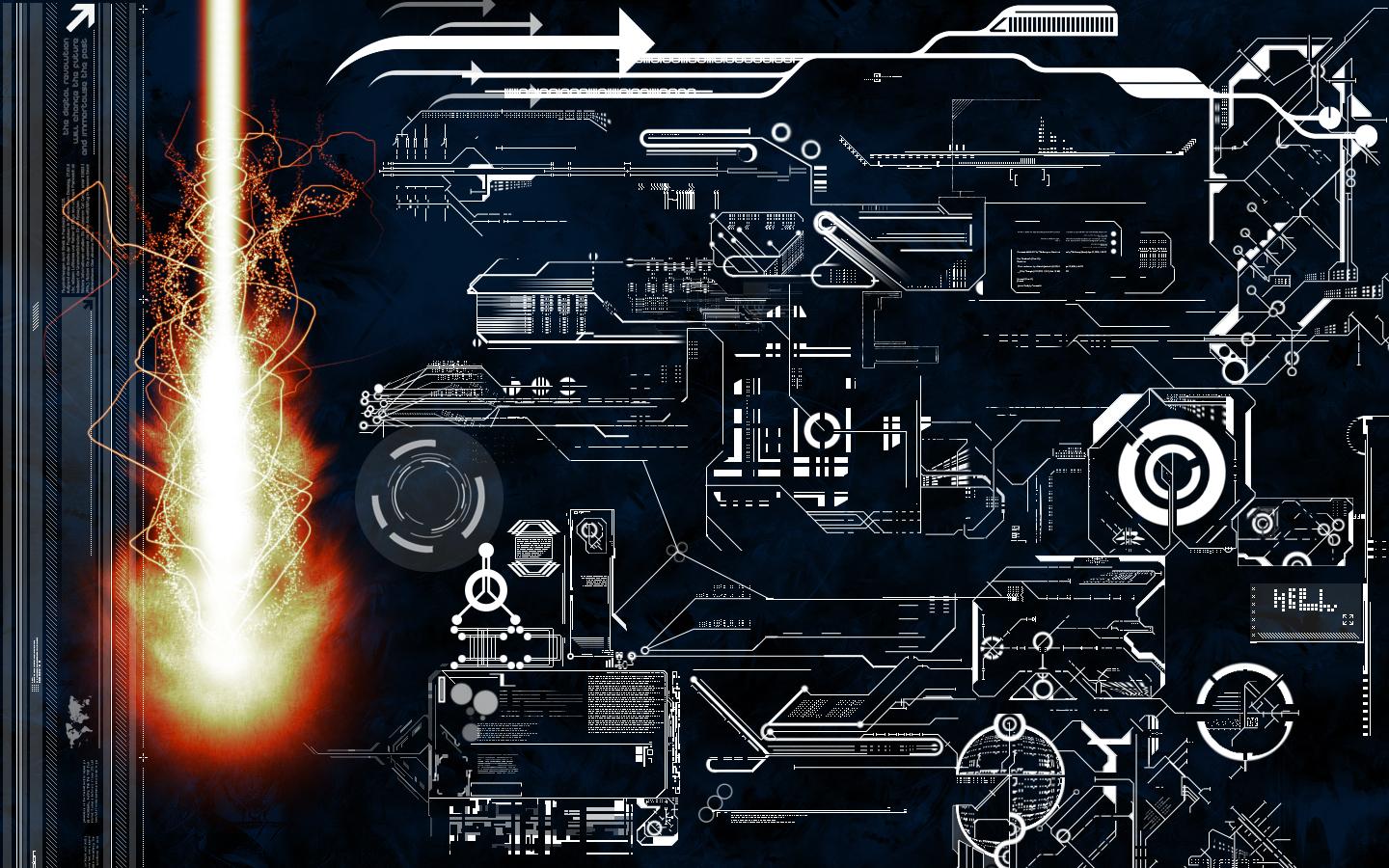 1440x900 Circuit Board Wallpaper HD