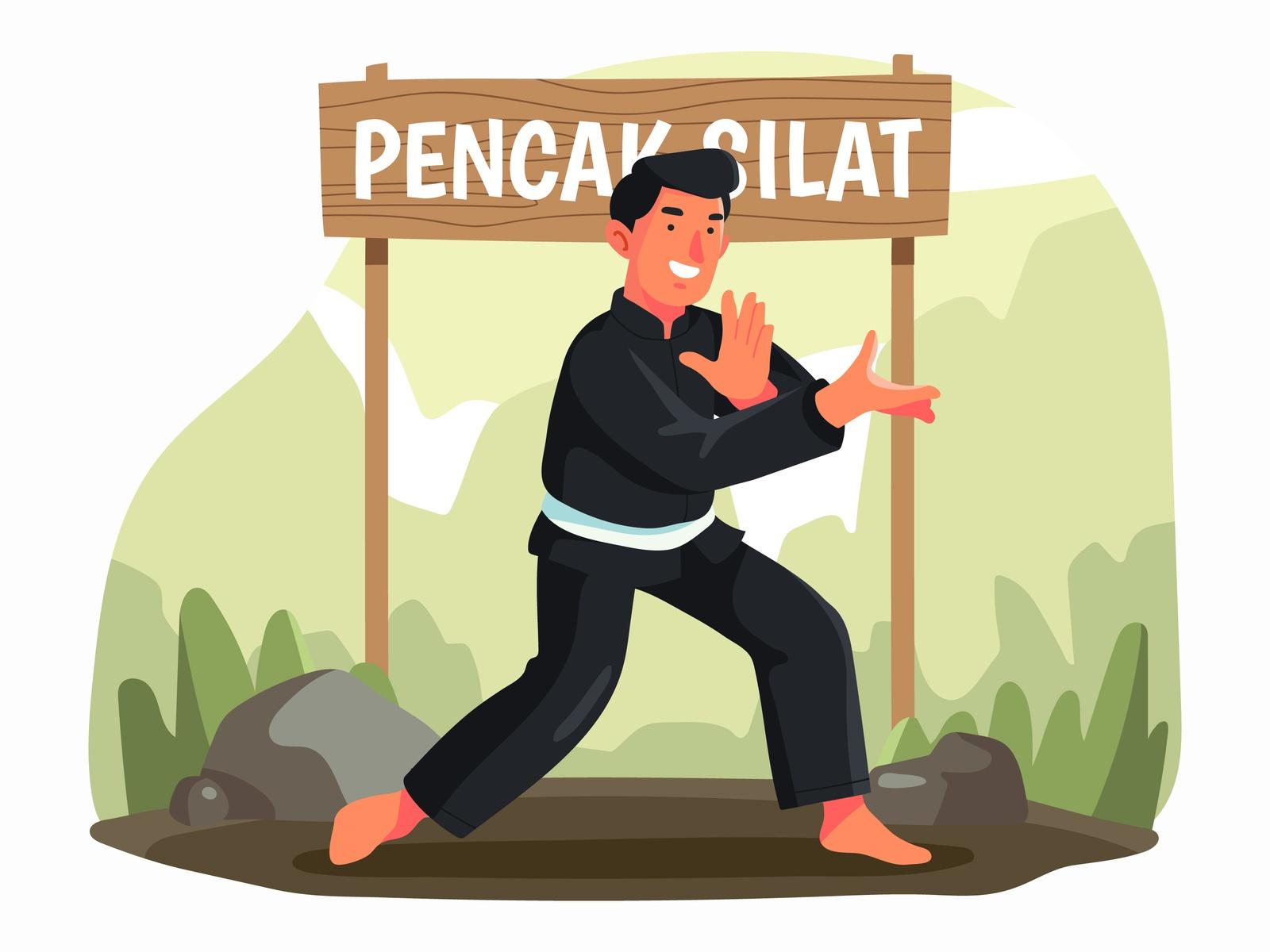 1600x1200 Pencak Silat Illustration by Unblast on Dribbble