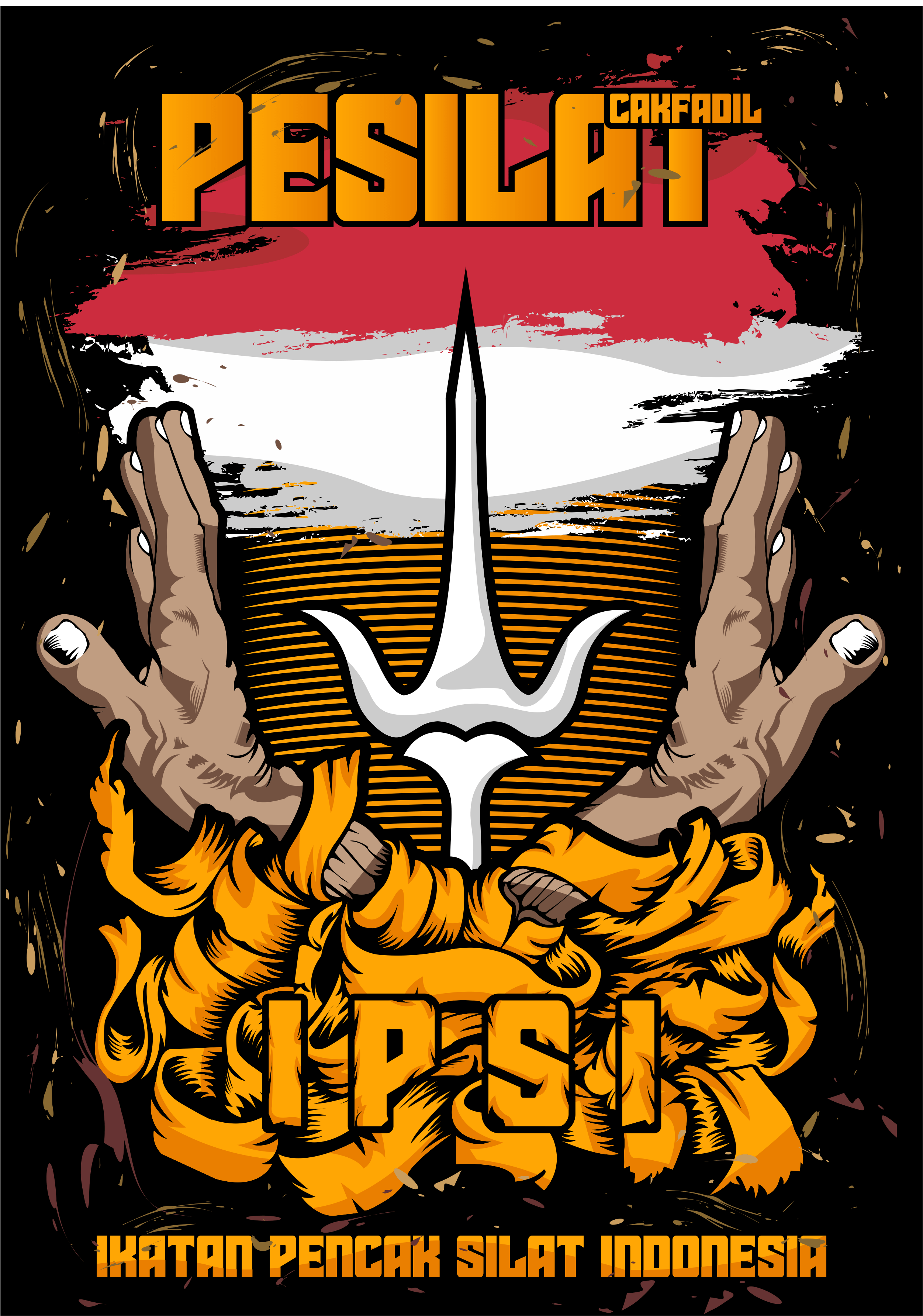 2502x3567 Ikatan Pencak Silat Indonesia. Combat art, Graphic design logo, Indonesian design poster