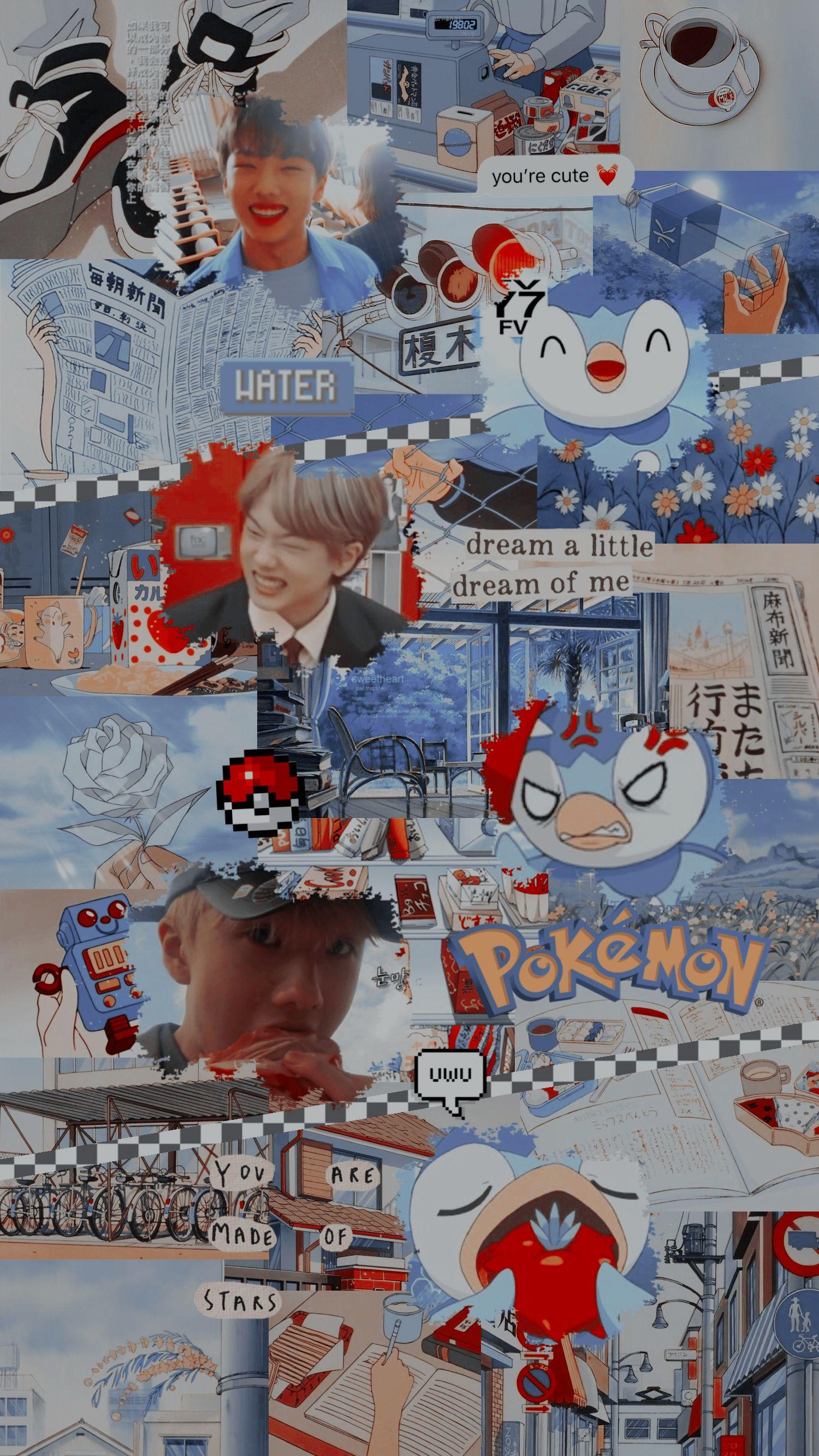1500x2668 nct #dream #jisung #wallpaper #anime #pokemon #blue #red. Blue anime, Blue anime wallpaper, Anime wallpaper