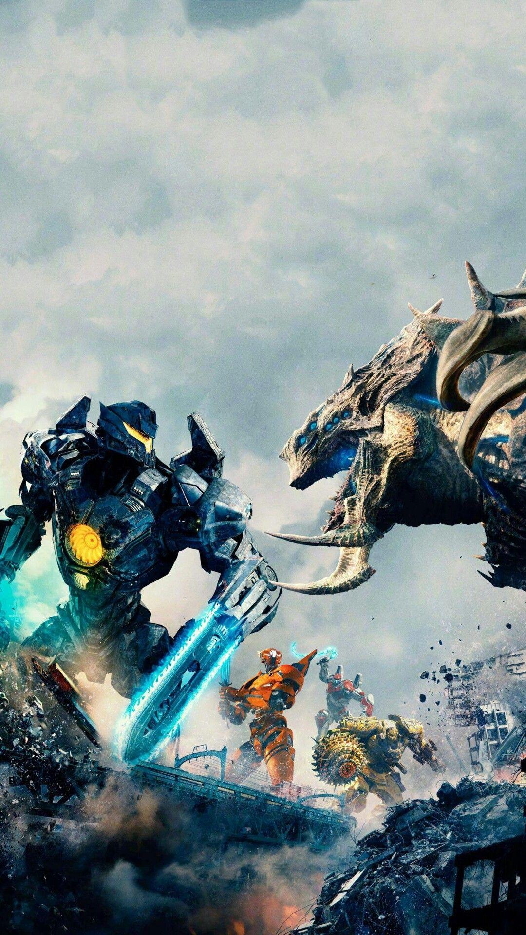 1080x1920 Jaegers vs Mega Kaiju. Titanes del pacifico, Pacific rim, Pelicula pacific rim