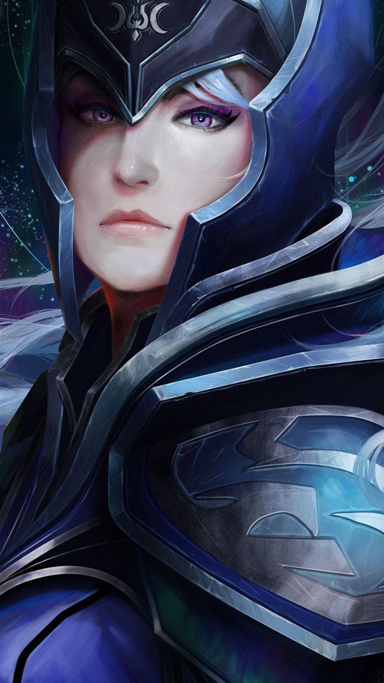 750x1334 Luna Dota 2 on Dog iPhone Wallpaper Free Download