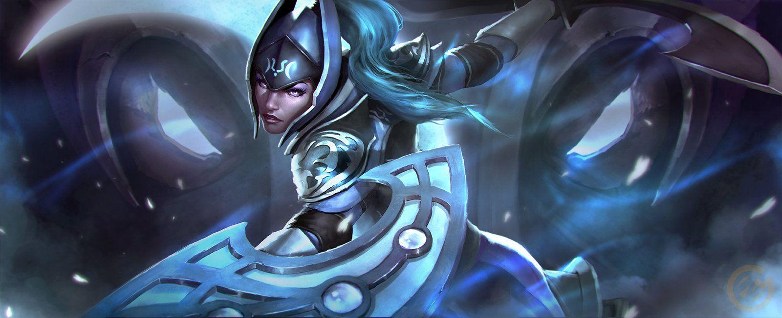 1600x652 Luna Moonfang, Nick Gan. Game art, Fantasy art, Art