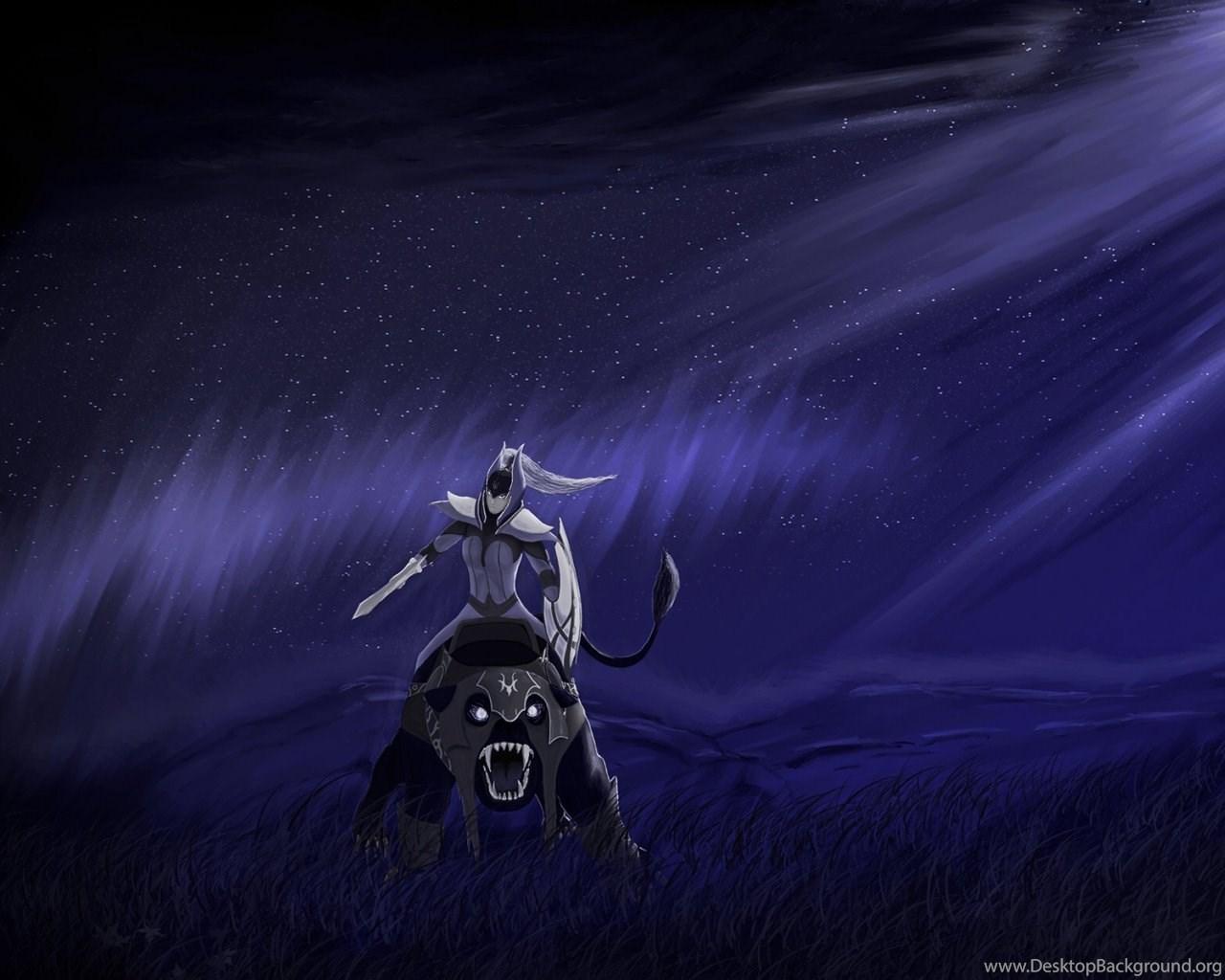 1280x1024 Download Wallpaper 1280x1024 Eclipse, Luna, Dota Moon Rider. Desktop Background