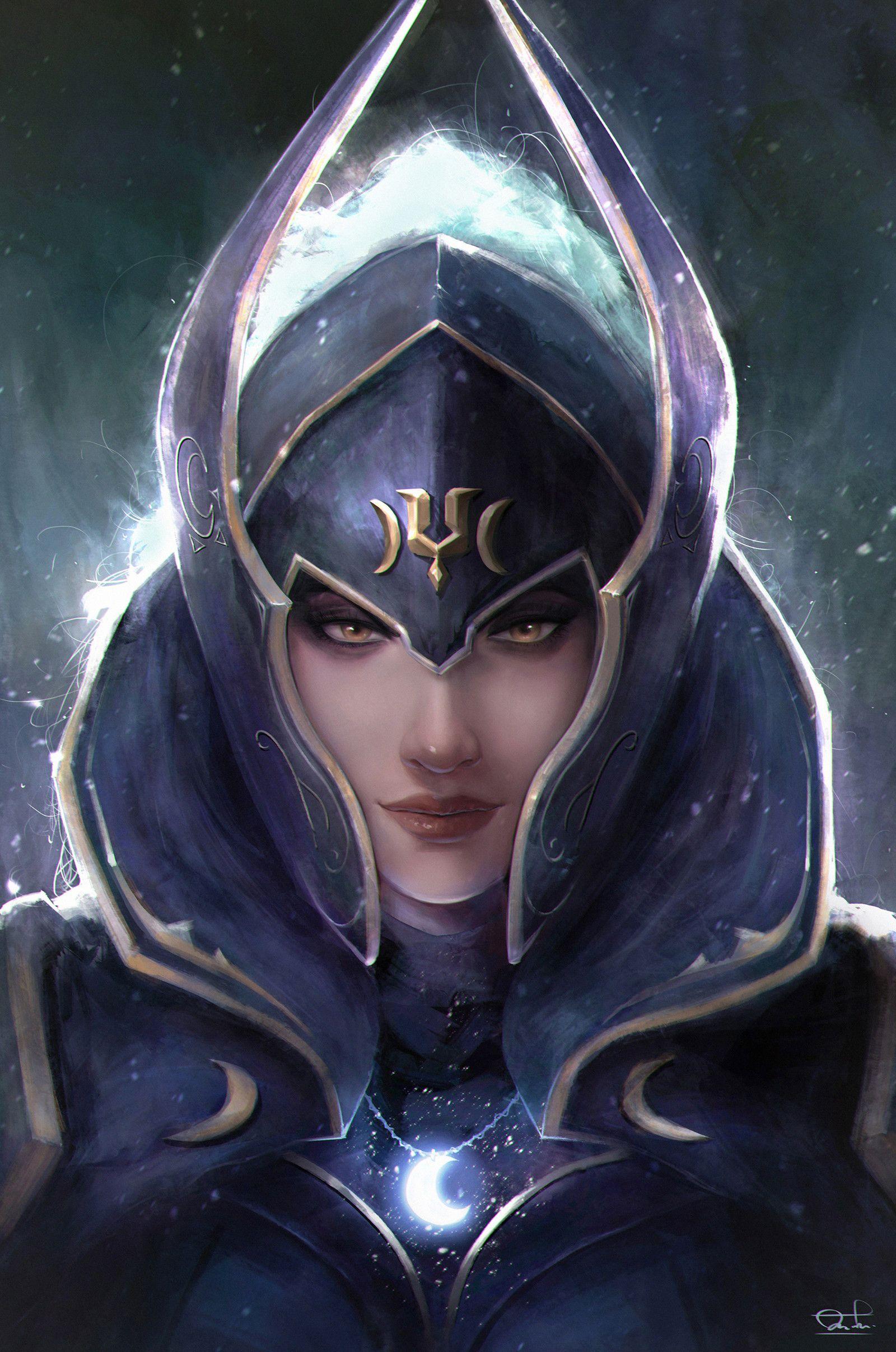 1600x2414 Luna Dota2, Kittichai Reaungchaichan (Razaras). Anime art girl, Art, Character art