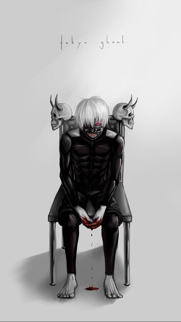 750x1334 Creepy Anime Background
