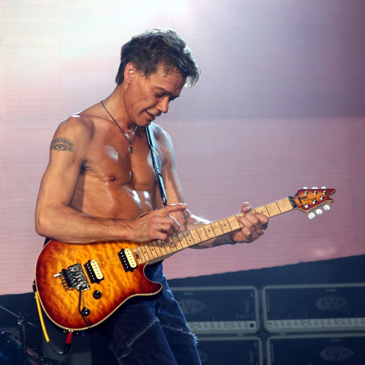 1467x1467 Eddie Van Halen's “Van Hagar” Era Logo Tattoo
