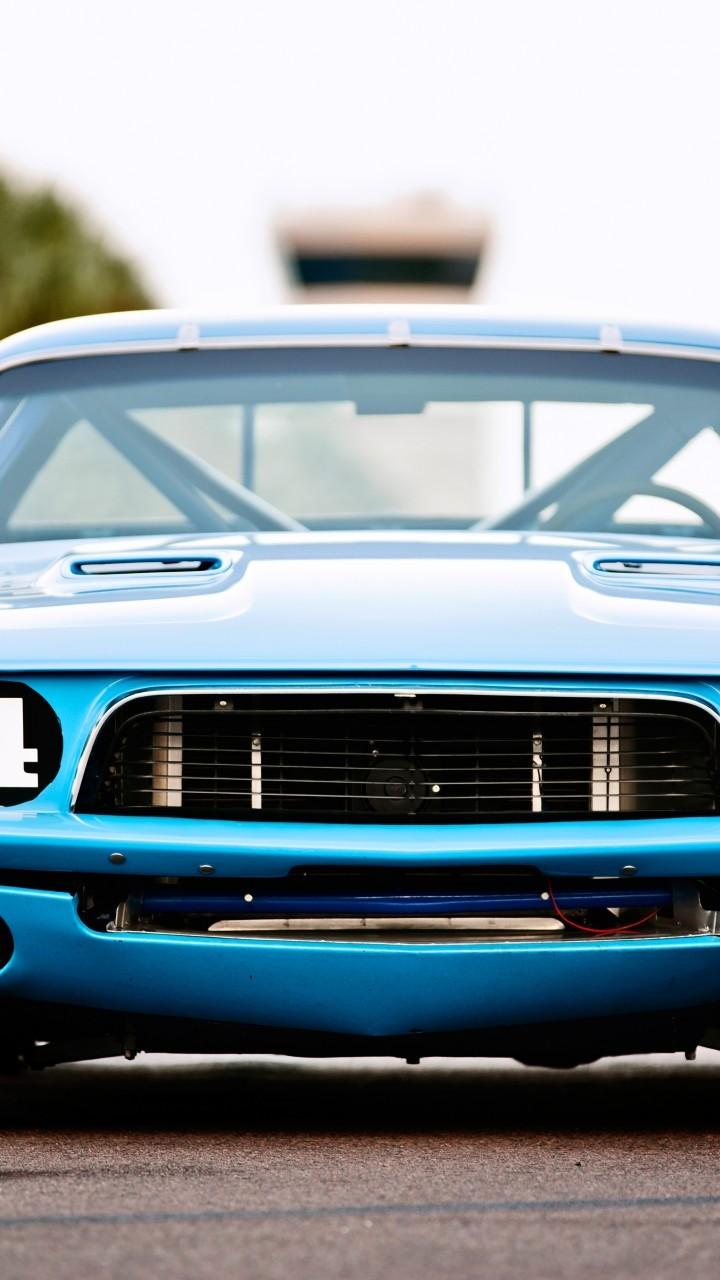 720x1280 Download 720x1280 Dodge Challenger Muscle Cars, Front View, Classic Cars Wallpaper for Galaxy S Galaxy Note II, Galaxy Nexus, Alcatel One Touch Idol Ultra