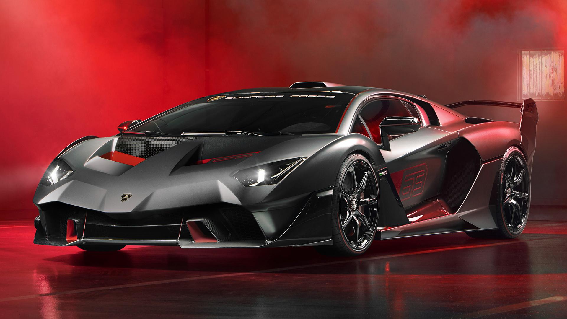 1920x1080 1920x1080 Black Car, Lamborghini SC Supercar, Sport Car, Car wallpaper JPG
