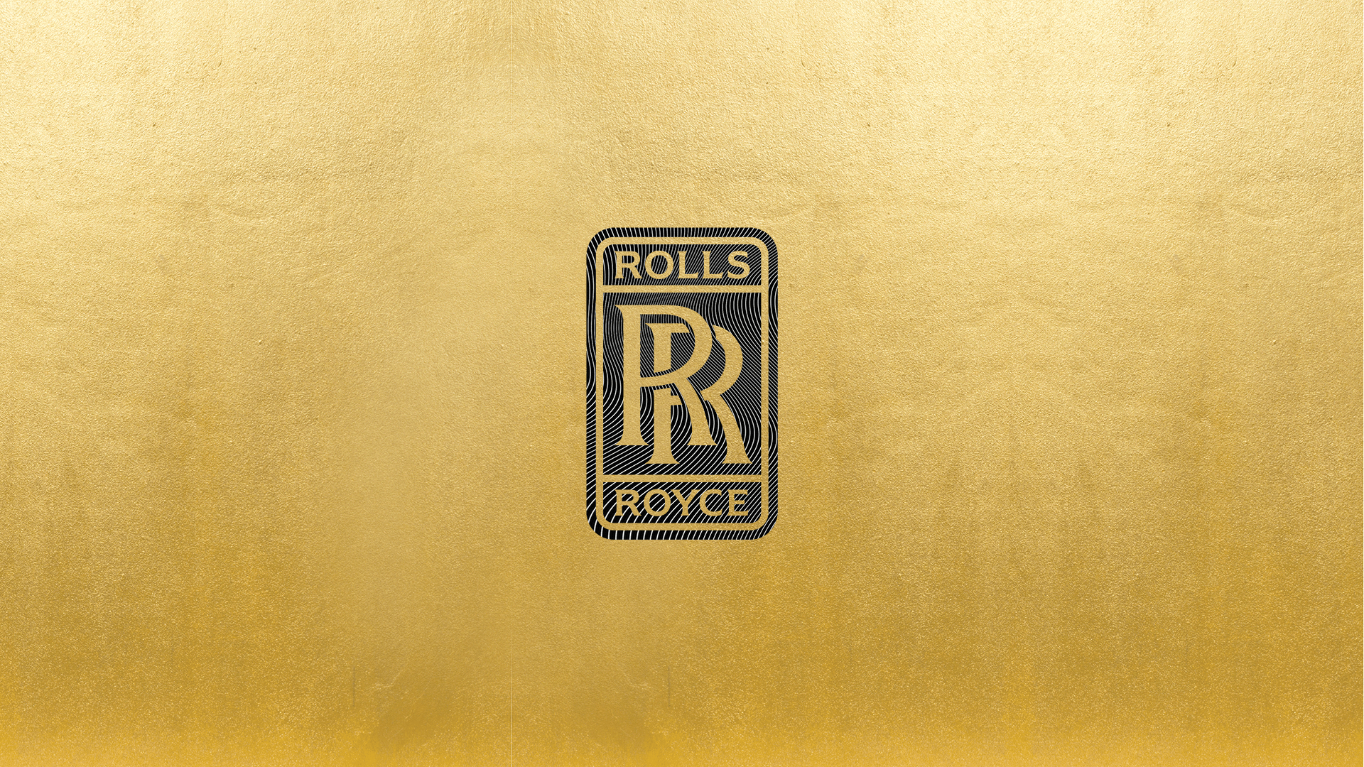 1920x1080 Wallpaper / Rolls Royce, Logo, Gold, Yellow
