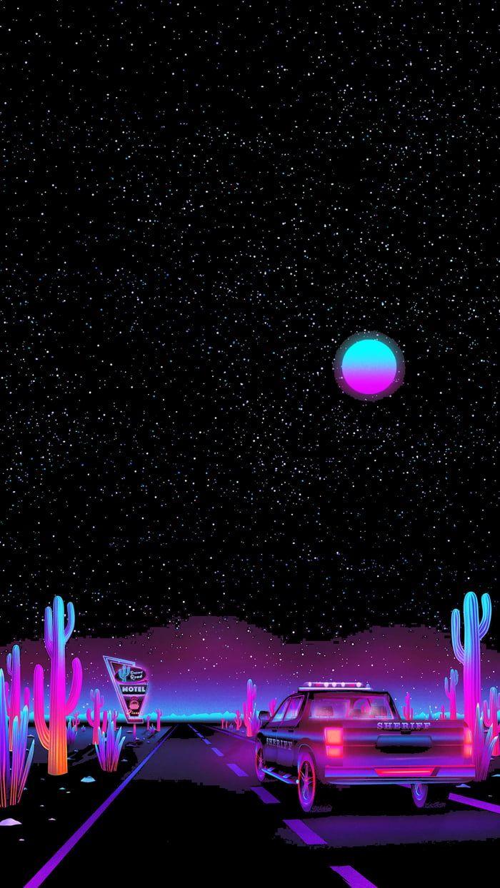 700x1244 Retro Futurism Live Wallpaper