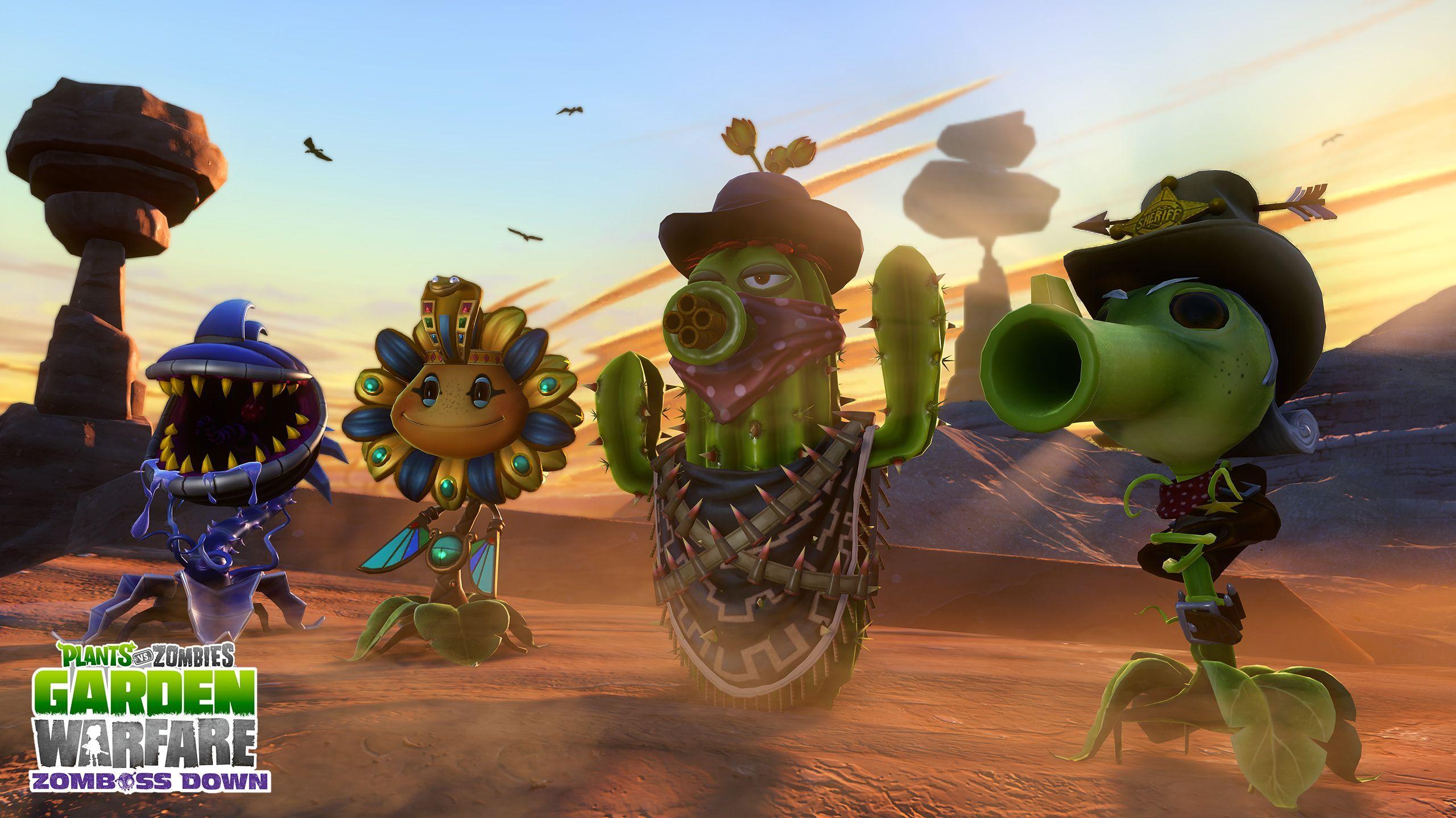 2560x1440 Plants Vs. Zombies: Garden Warfare Free Wild West Themed Zomboss Down DLC Pack Now Available. Plants Vs Zombies, Zombie Wallpaper, Zombie