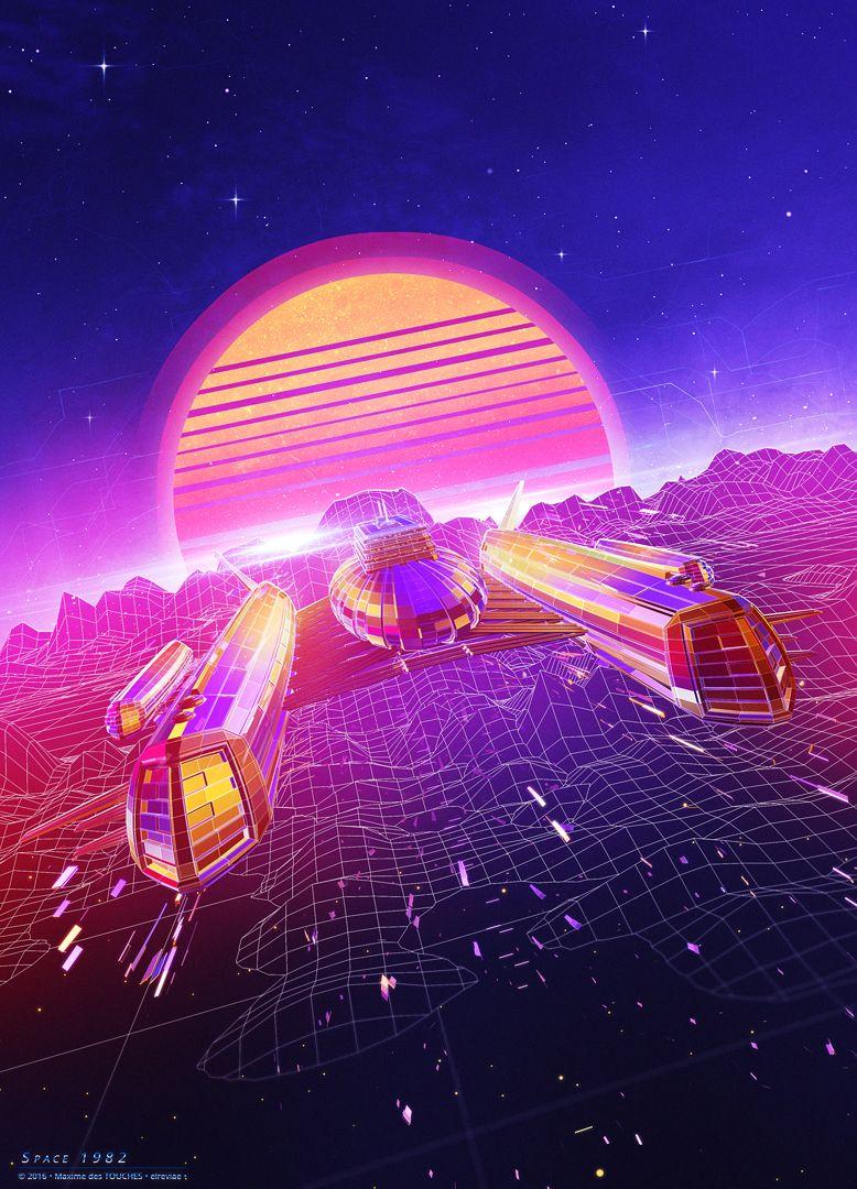 778x1080 Retro Futurism Neon Retro Wallpaper