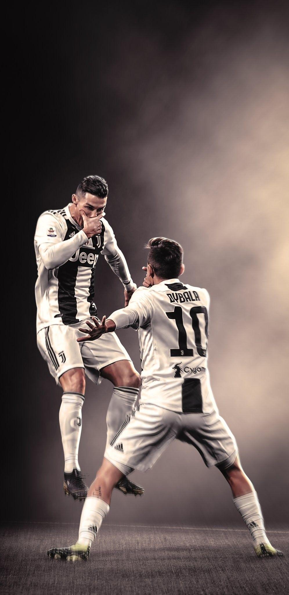 996x2048 Dybala And Ronaldo Wallpaper