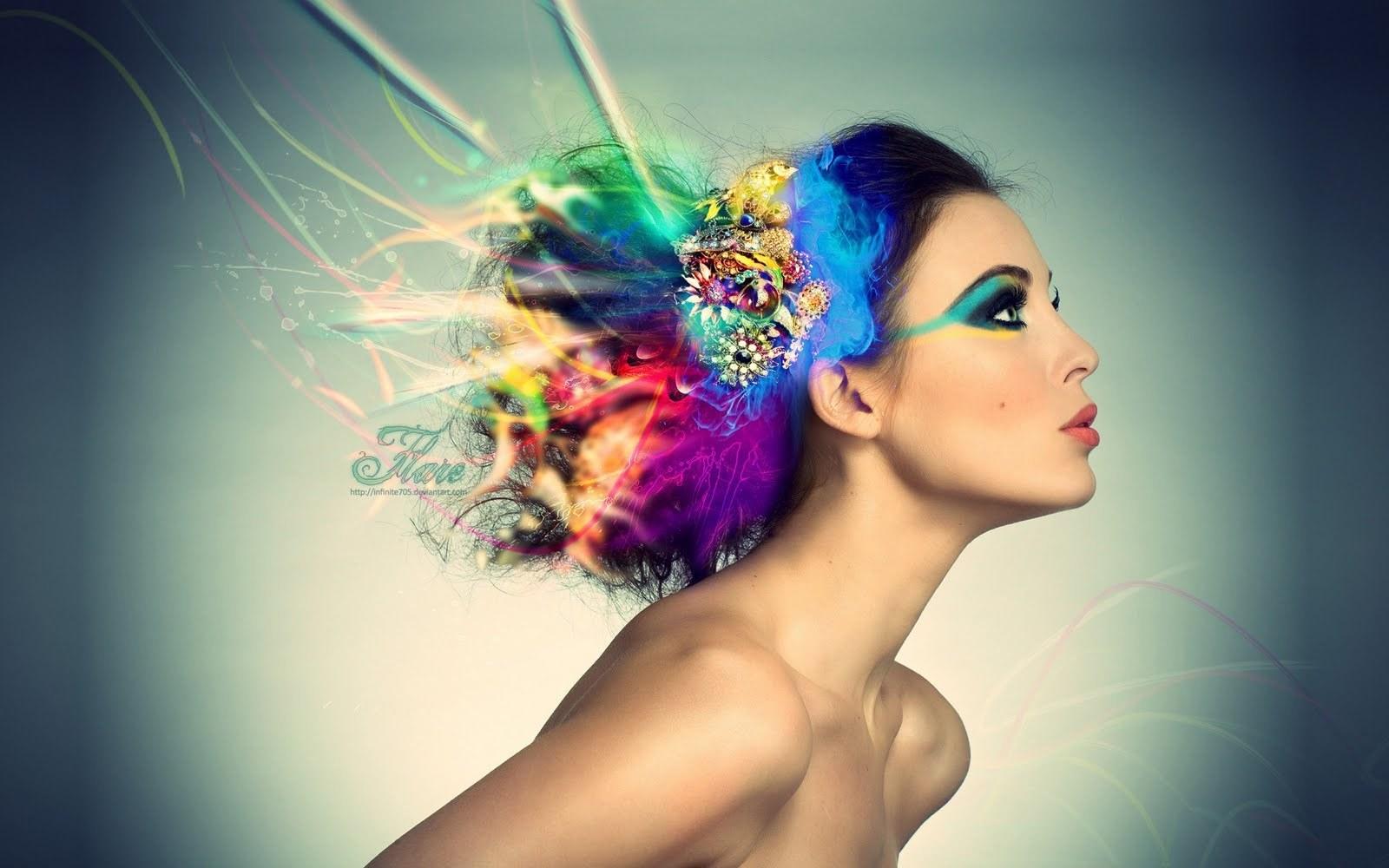 1600x1000 Rainbow Hair Wallpaper'S World <3 Wallpaper