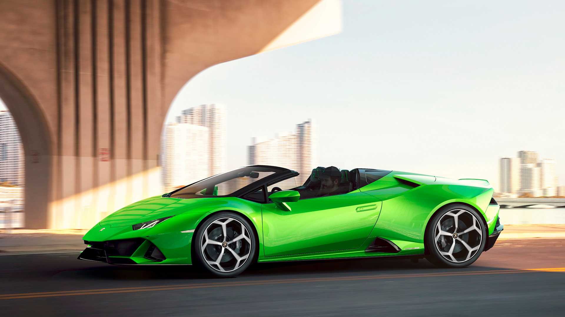 1920x1080 Lamborghini Huracán EVO Spyder Side Wallpaper (9)