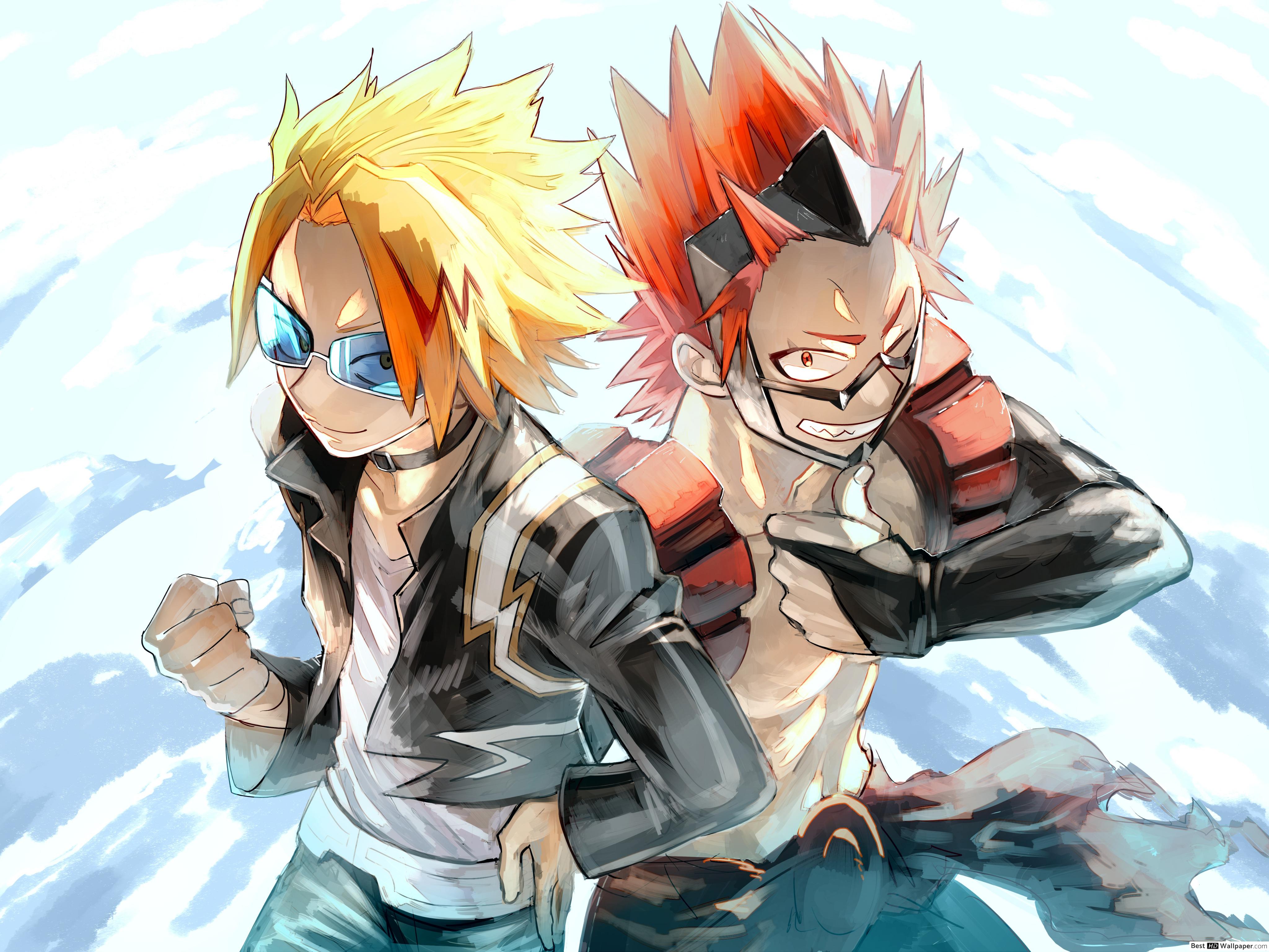 4096x3072 Denki Kaminari X Eijirou Kirishima Wallpaper
