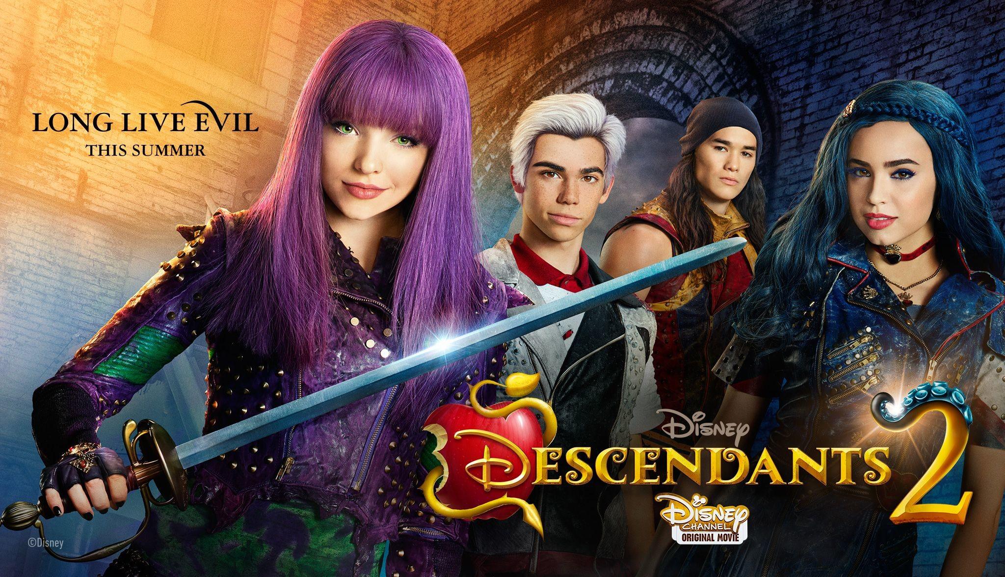 2048x1175 image Of Mal From Descendants 2 Wallpaper