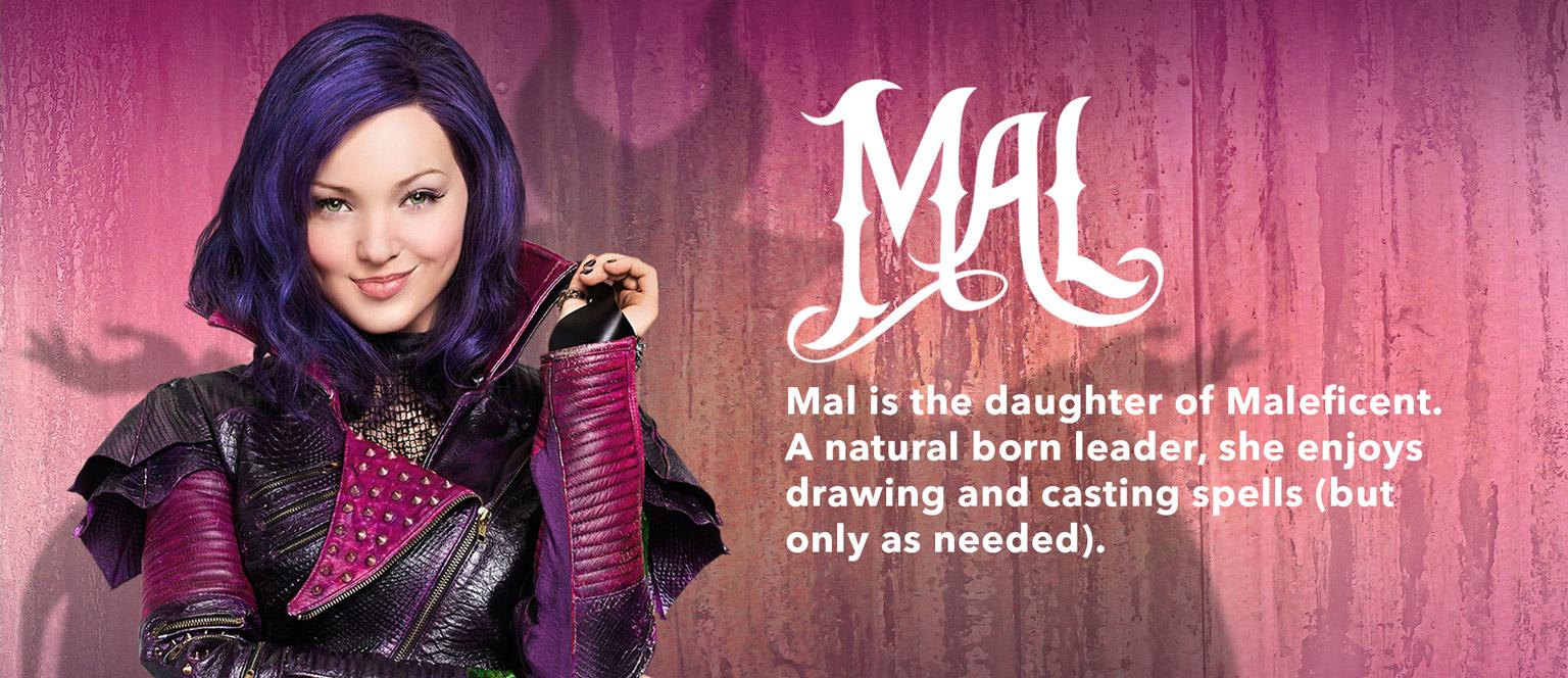 1536x664 Free download Descendants Movie Homepage Character Slider Mal [1536x664] for your Desktop, Mobile & Tablet. Explore Mal and Evie Wallpaper. Mal Wallpaper, Descendants Evie Wallpaper