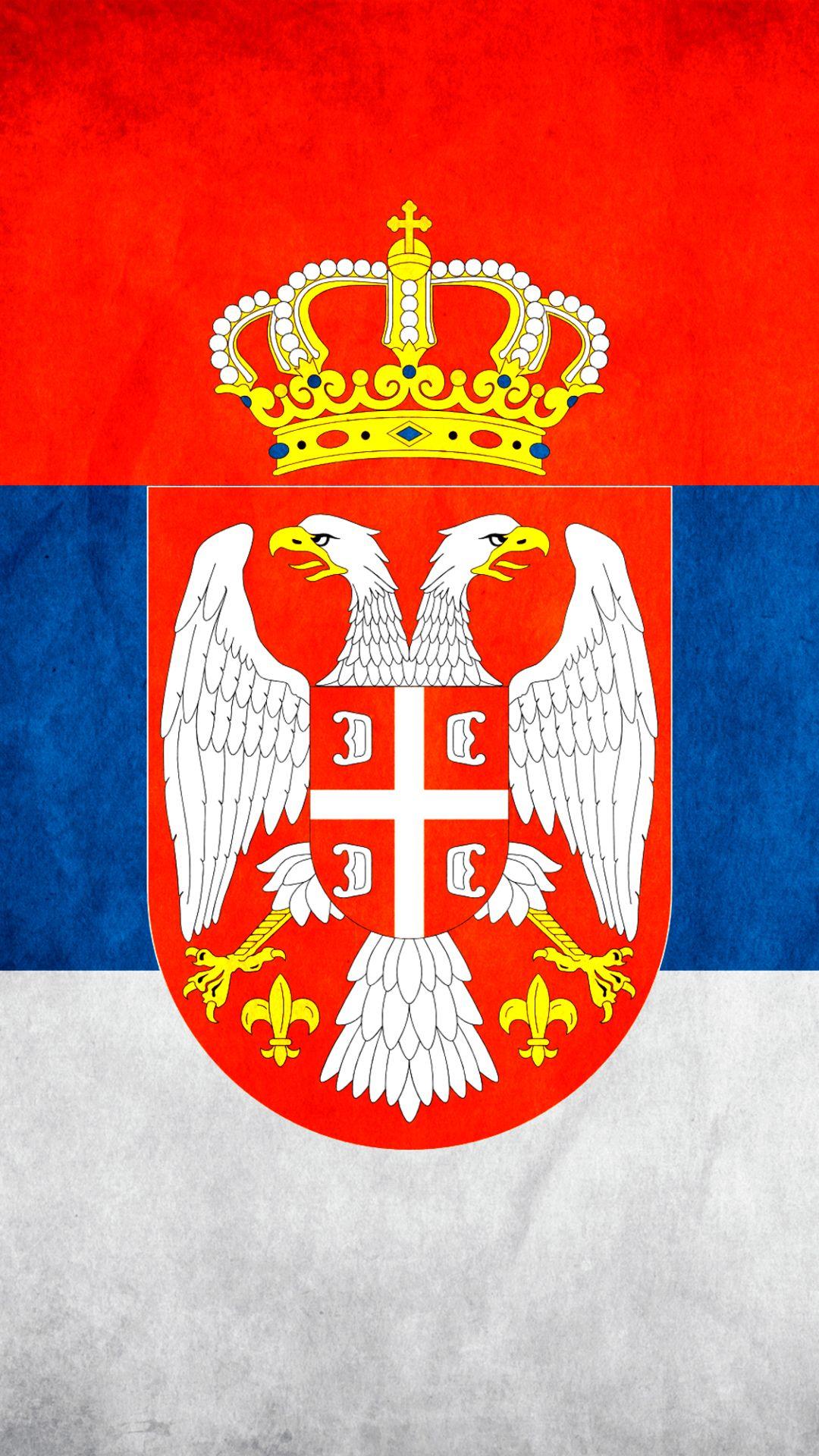 1080x1920 Serbia Flag Wallpaper