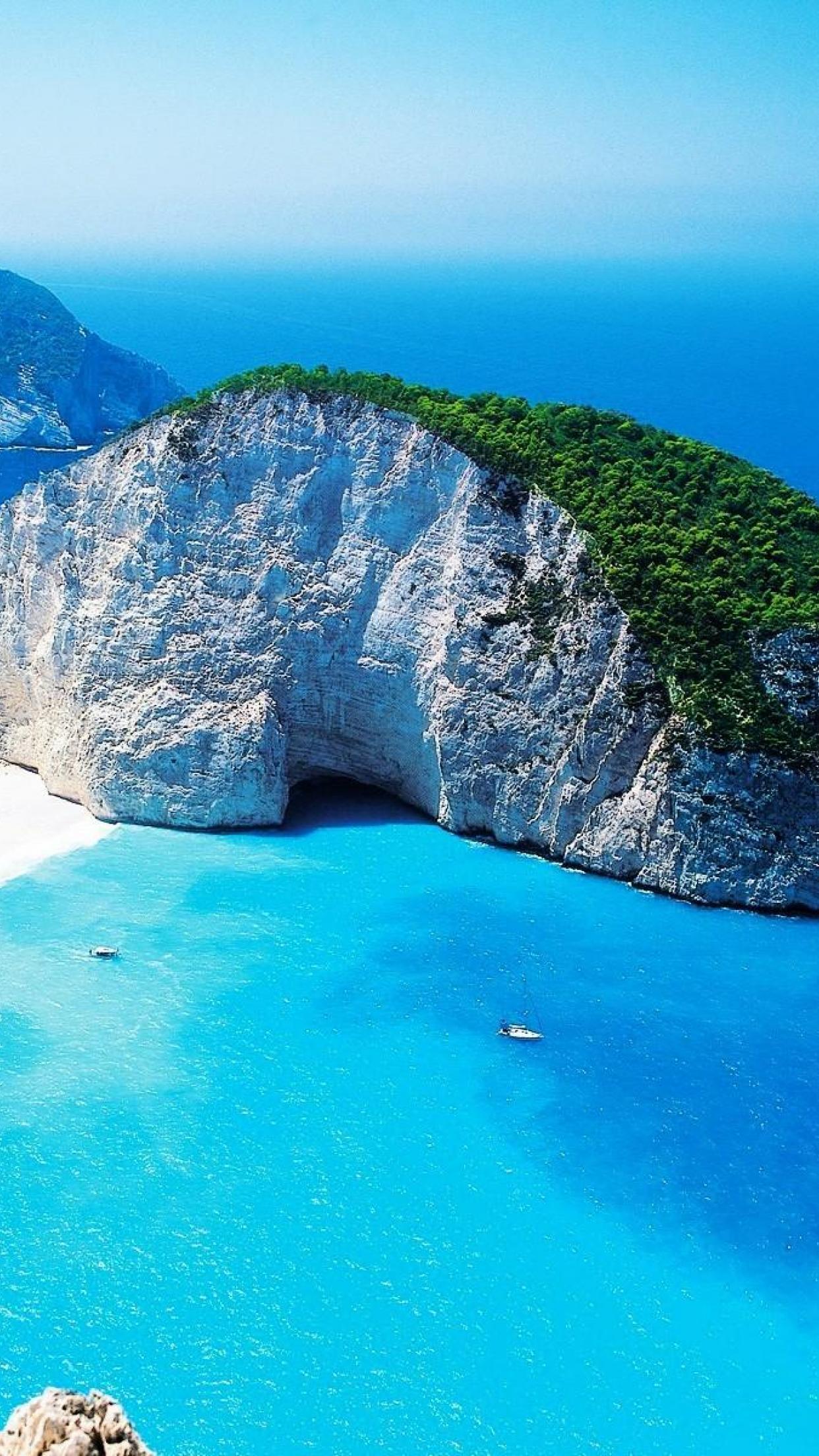 1242x2208 Greek Islands Wallpaper