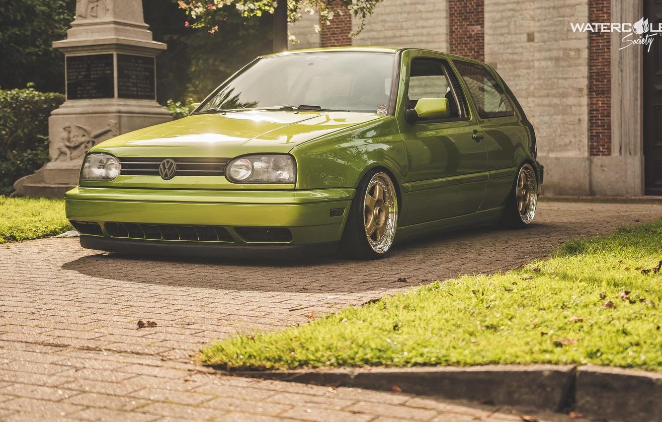 1332x850 Wallpaper volkswagen, Golf, golf, tuning, germany, low, r stance, mk vr6 image for desktop, section volkswagen
