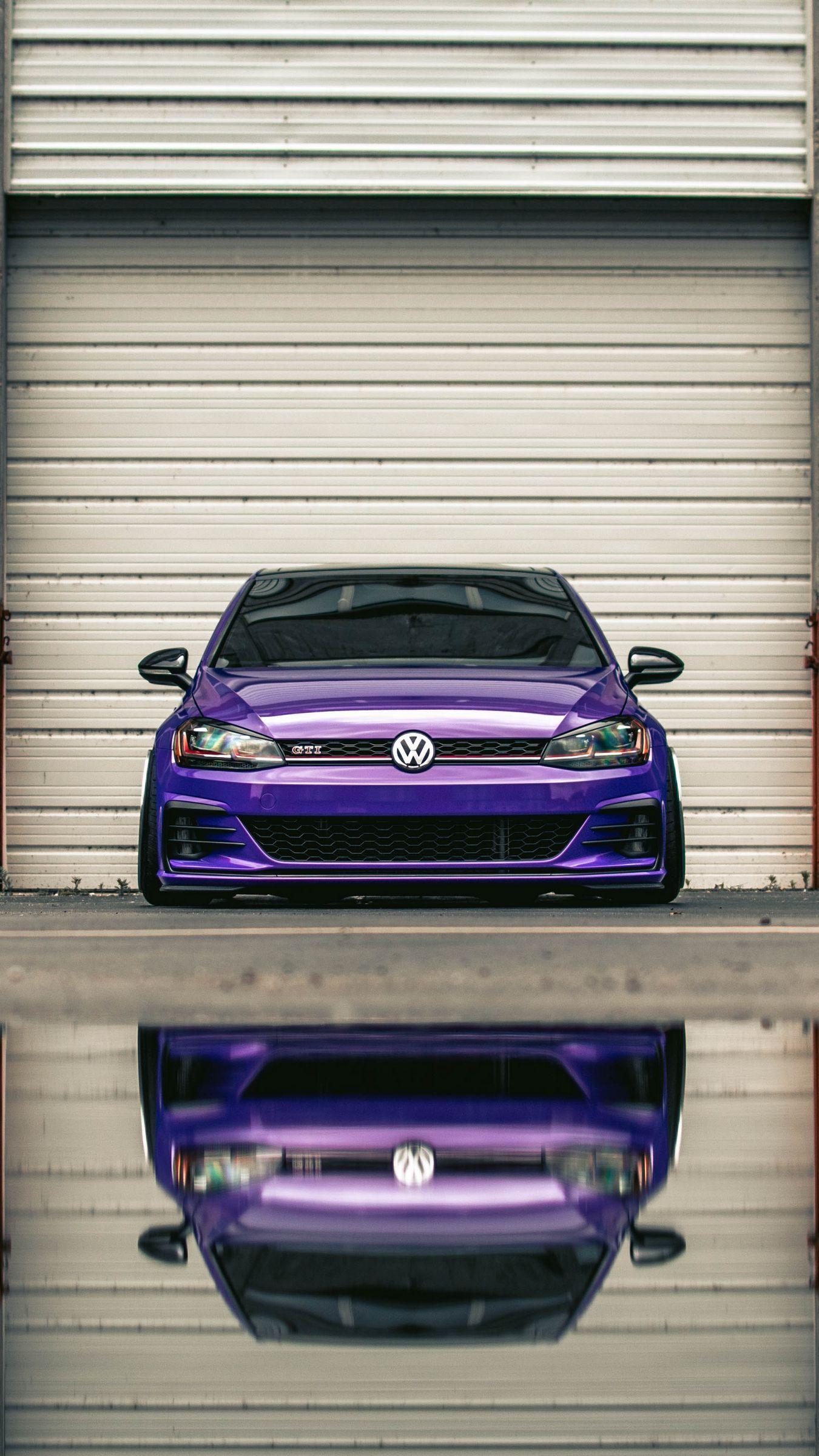 1350x2400 Download 1350x2400 car, front view, headlights, purple wallpaper. Vw golf wallpaper, Golf gti, Volkswagen golf