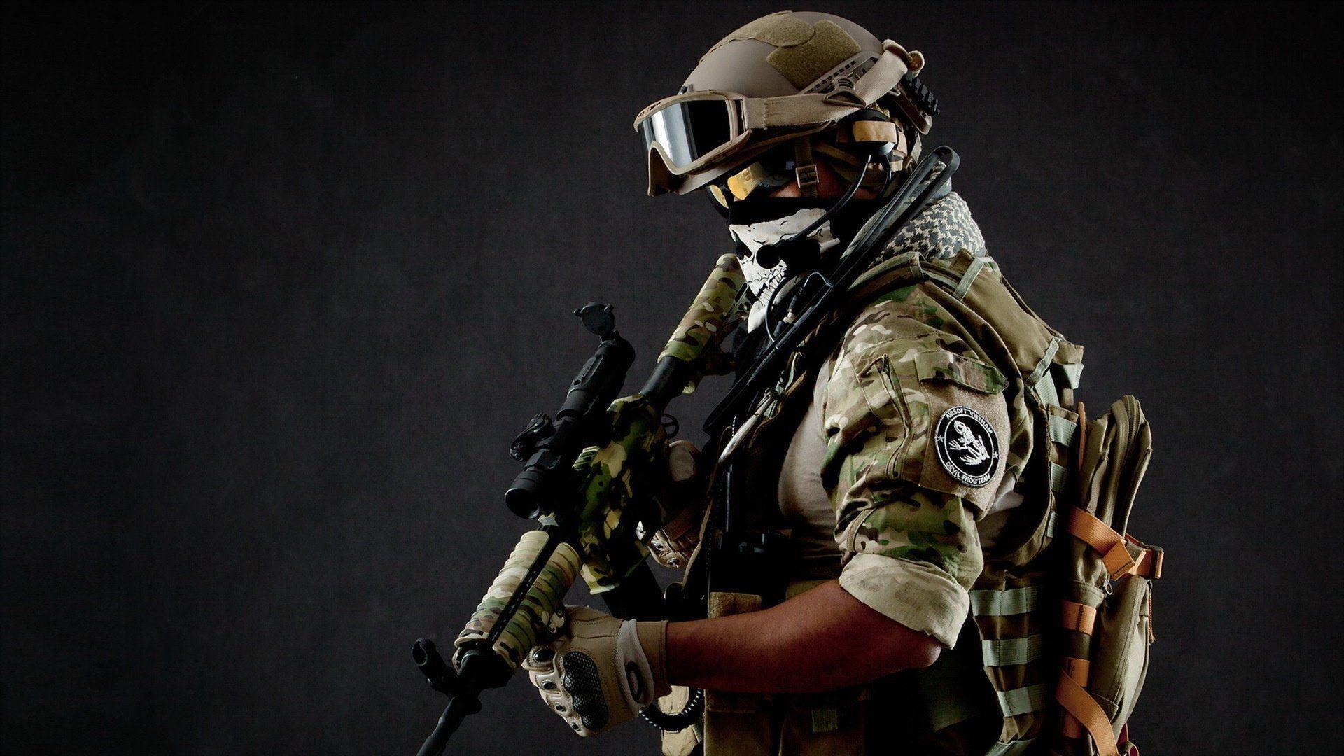 1920x1080 Indian Soldier With Rifle HD Indian