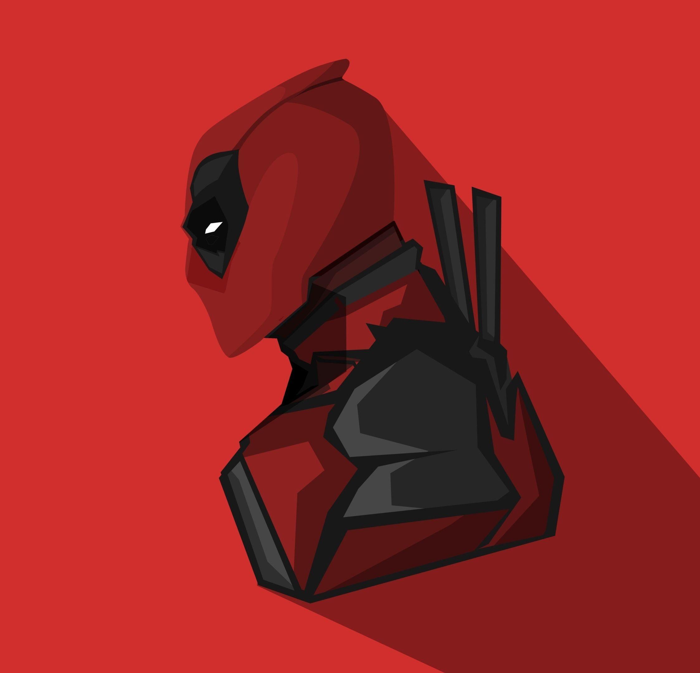 2248x2160 Download 2248x2248 wallpaper deadpool, marvel comics, minimal, ipad