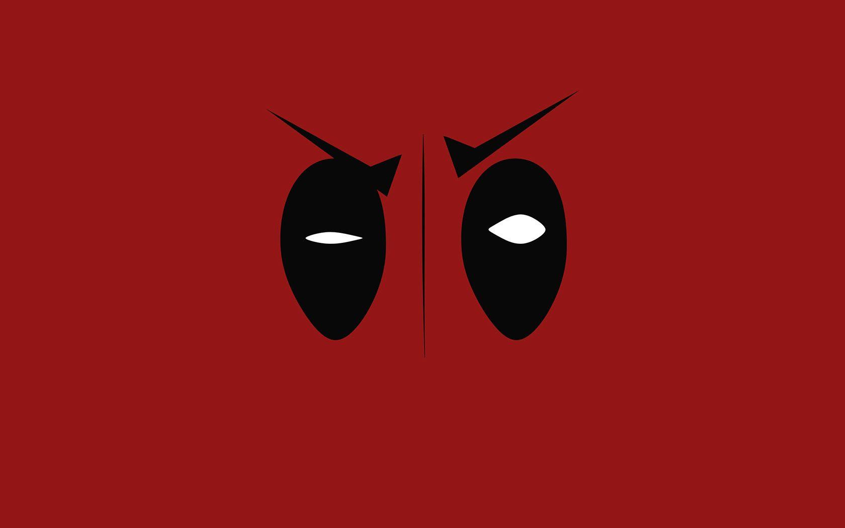 1680x1050 desktop wallpaper. deadpool hero eye logo art film