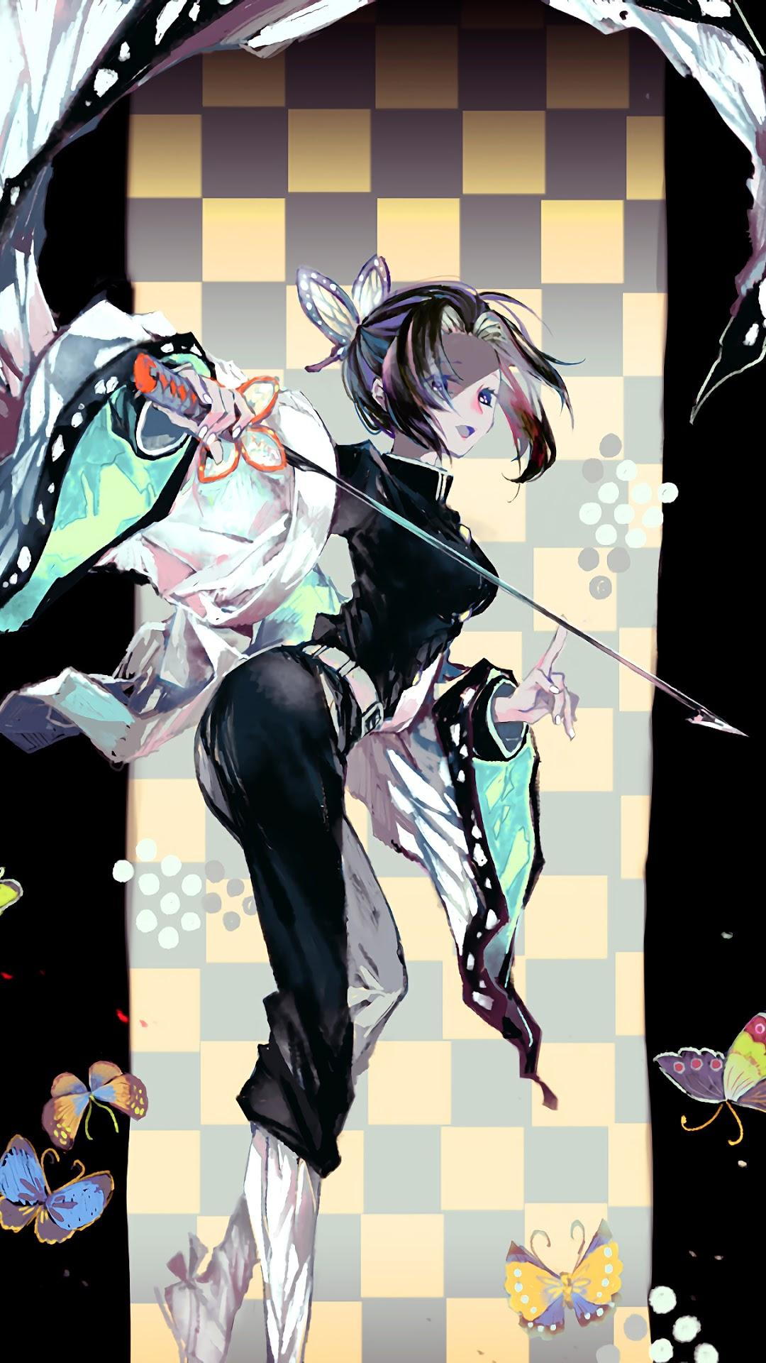 1080x1920 Shinobu Kochou, Kimetsu no Yaiba phone HD Wallpaper, Image, Background, Photo and Picture. Mocah HD Wallpaper