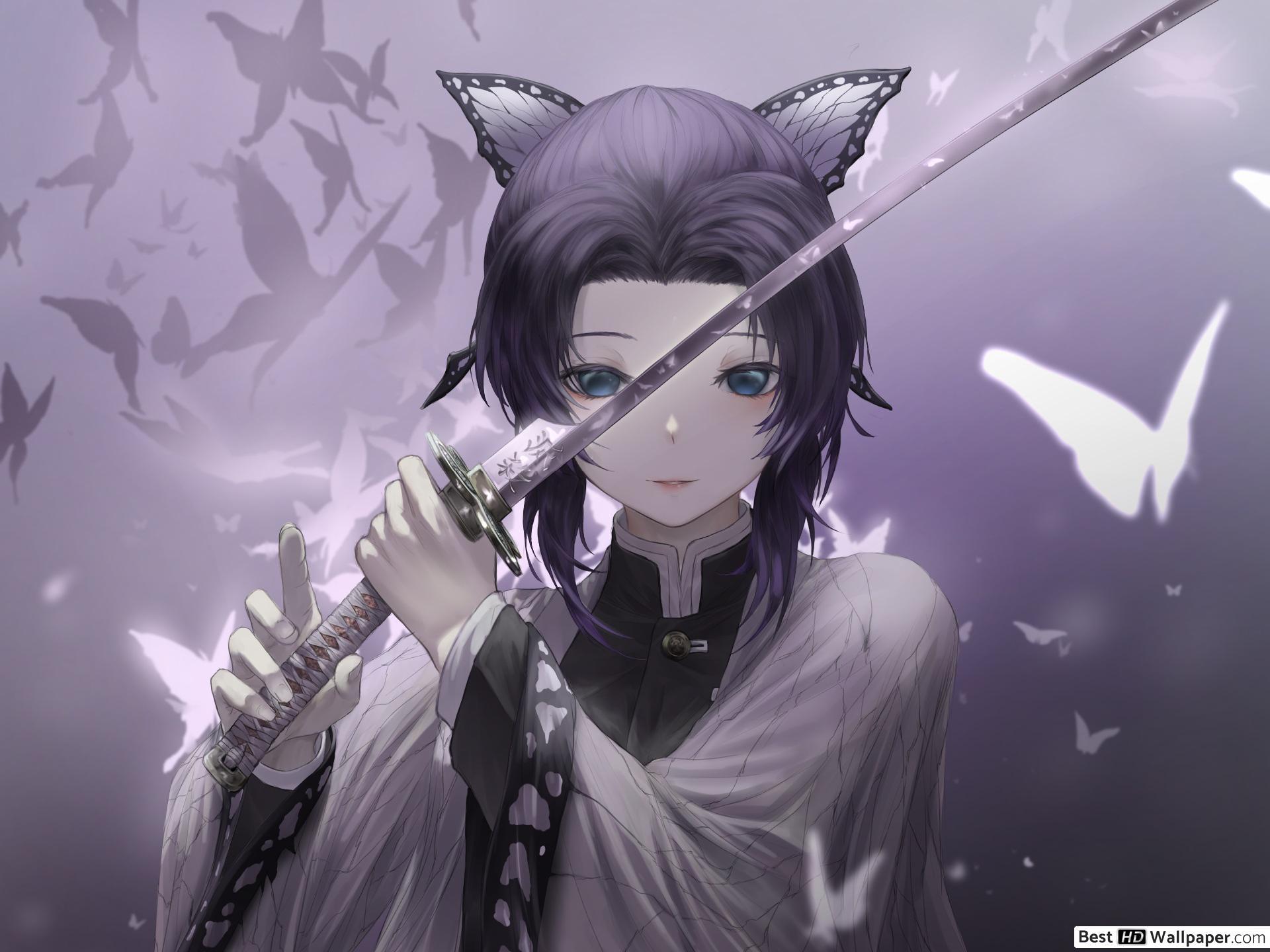 1920x1440 Kimetsu No Yaiba Kochou HD wallpaper download