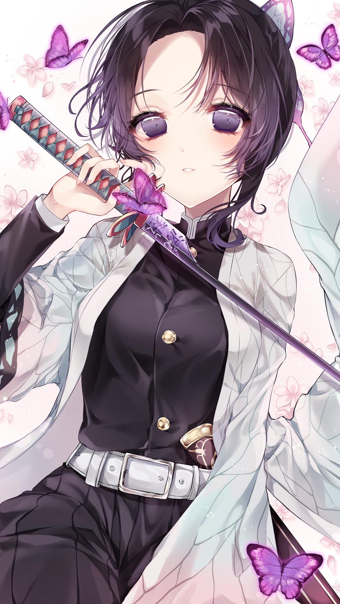 1080x1920 Shinobu Kochou demon Slayer Wallpaper Demon Slayer