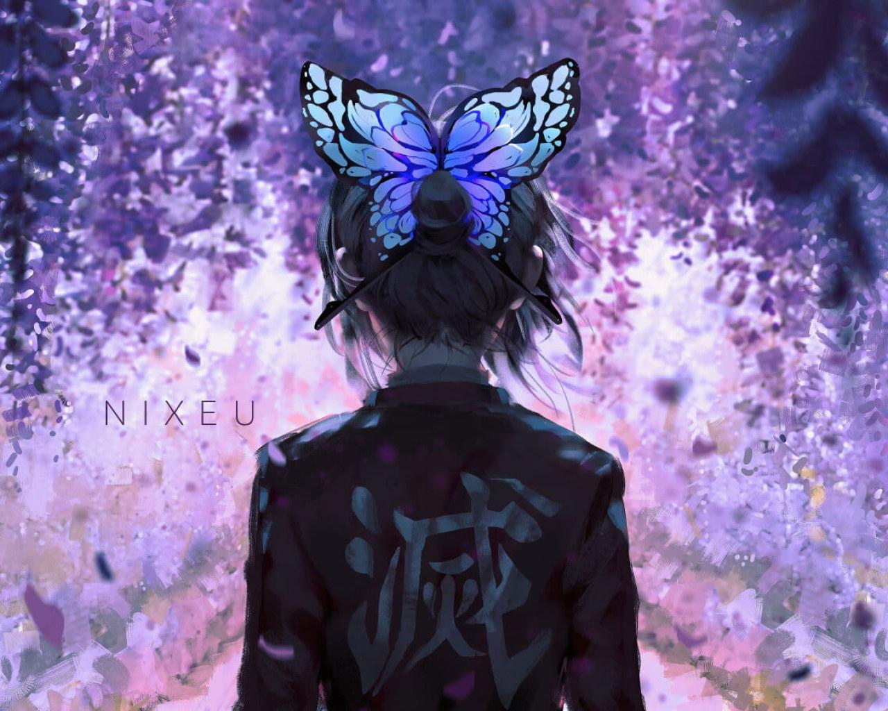 1280x1024 Wallpaper Kochou Shinobu, Kimetsu No Yaiba, Artwork, Fan art • Wallpaper For You HD Wallpaper For Desktop & Mobile