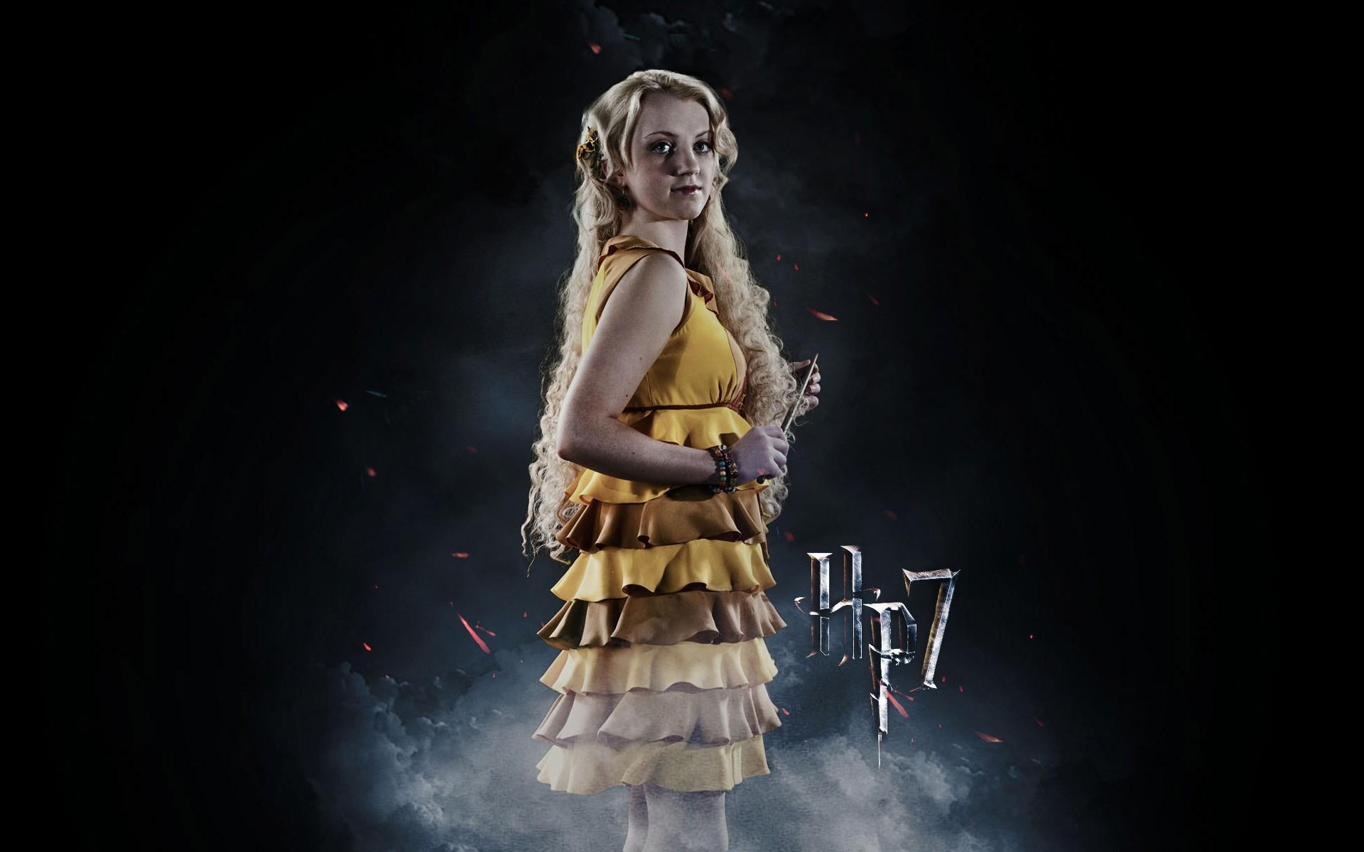 1920x1200 evanna lynch harry potter and the deathly hallows harry potter luna lovegood yellow dress Wallpaper HD / Desktop and Mobile Background
