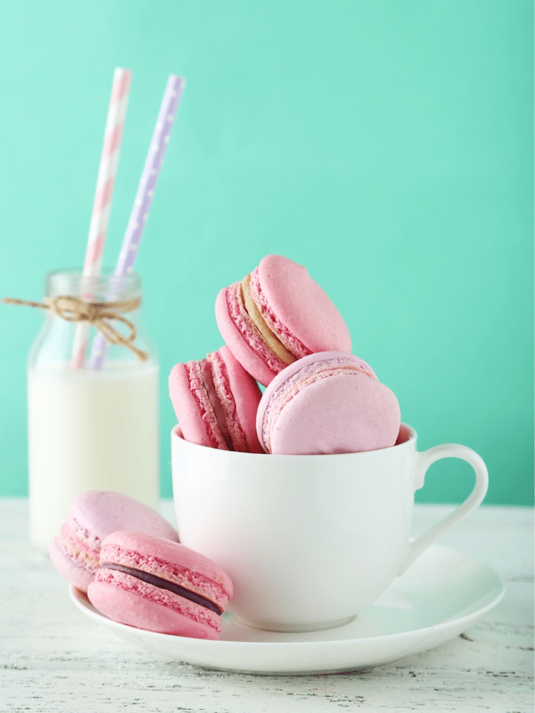 768x1024 Teal and pink macaroons, go together like waffles and syrup