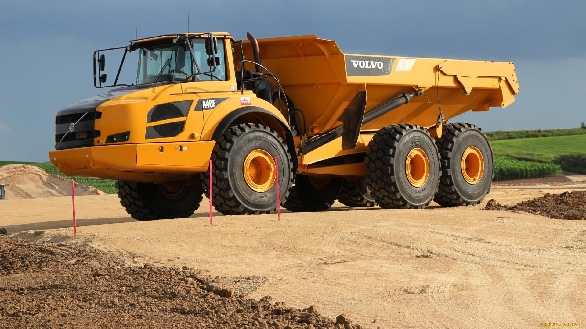 1920x1080 Volvo A40F Dump Truck HD Wallpaper