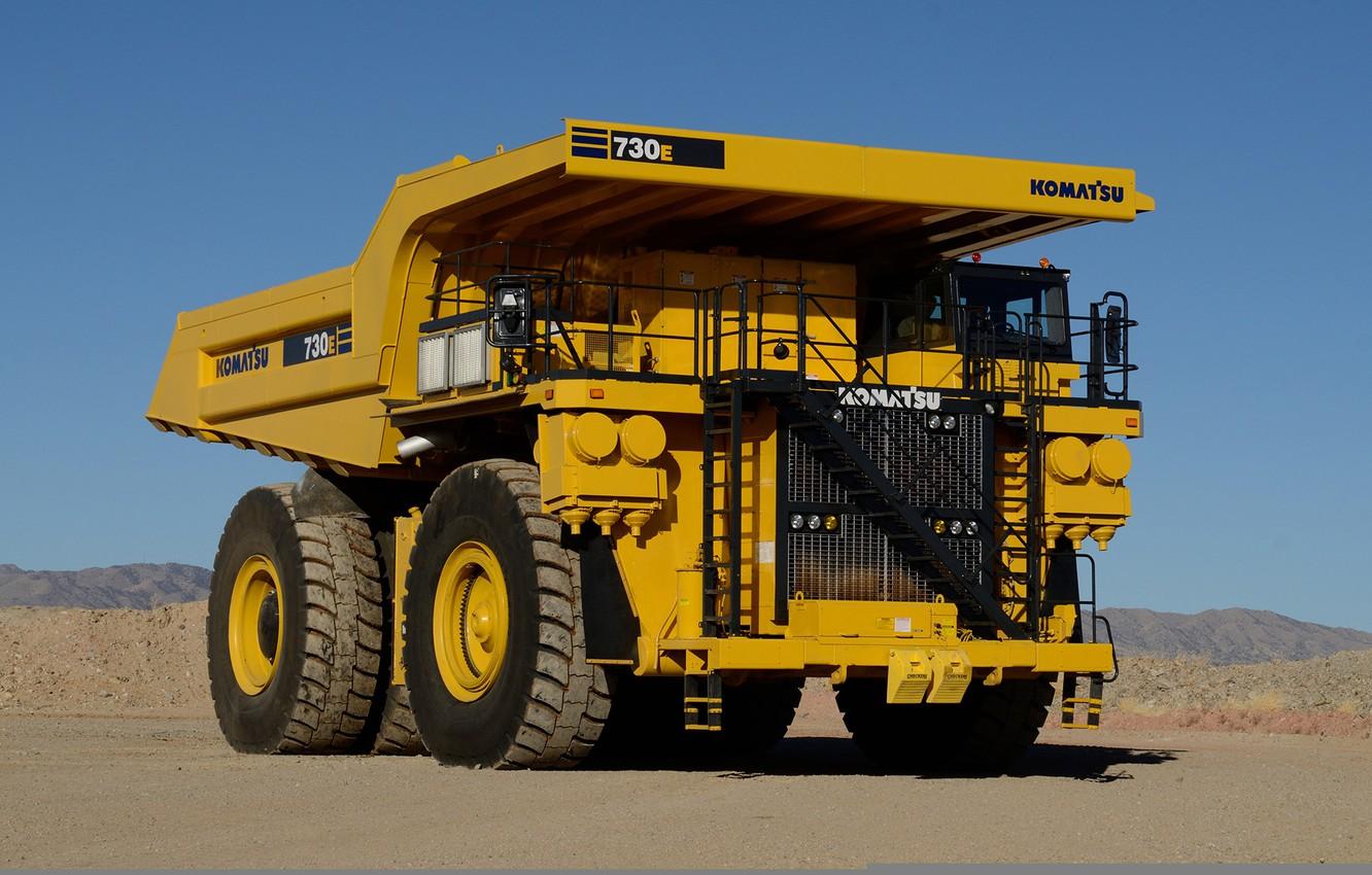 1332x850 Wallpaper truck, construction, mining, komatsu, 730e image for desktop, section грузовики